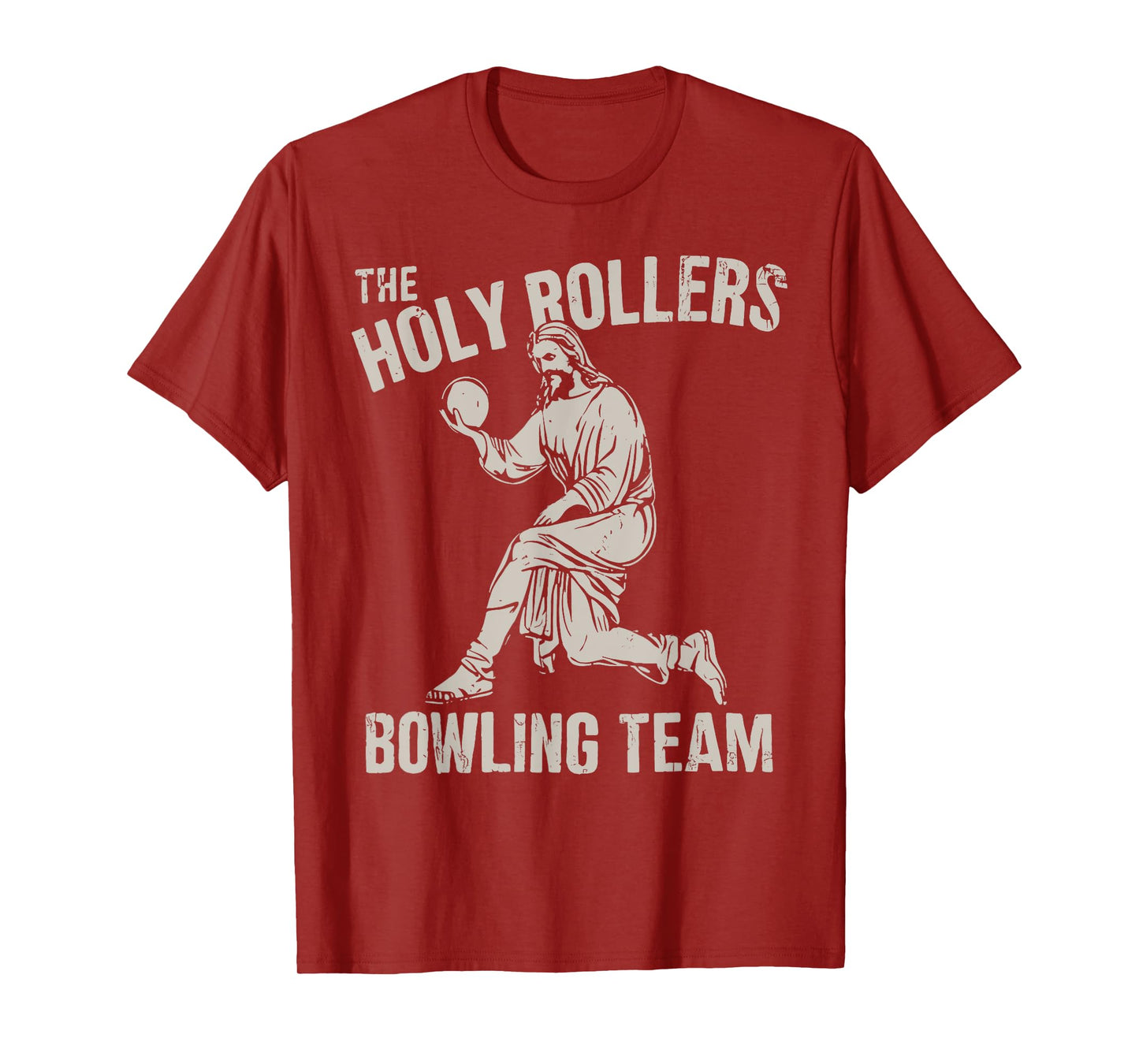 The Holy Rollers Bowling Team Jesus Bowler Christian Bowling T-Shirt