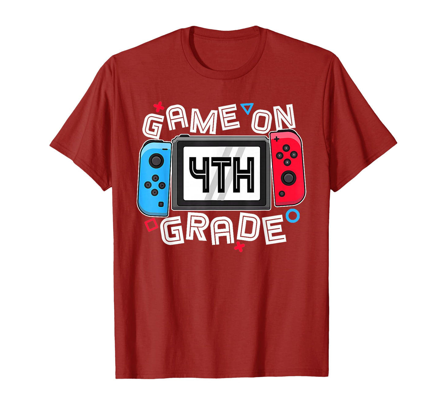 Gamer Back To School Funny Game On 4th Grade Kids Boys T-Shirt