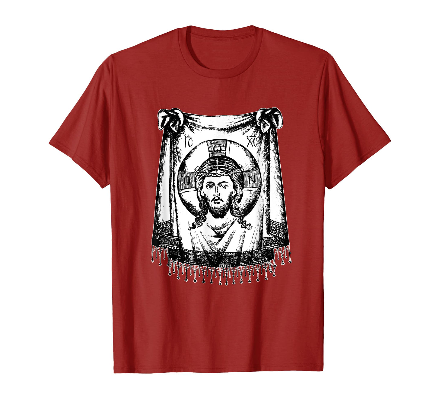 Jesus Christ Face Veronica Cloth Holy Sacred Faith Orthodox T-Shirt