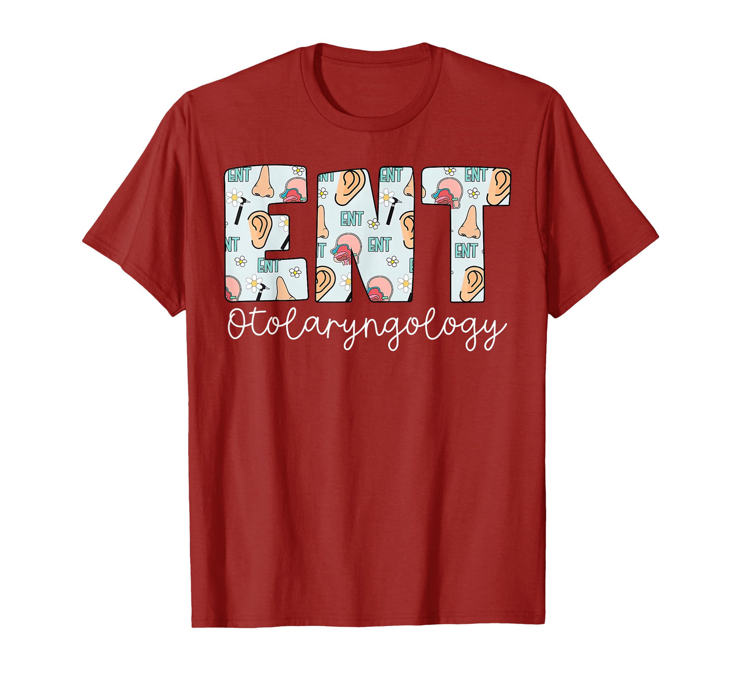 Retro ENT Nurse Otolaryngology Ear Nose Throat Nursing T-Shirt