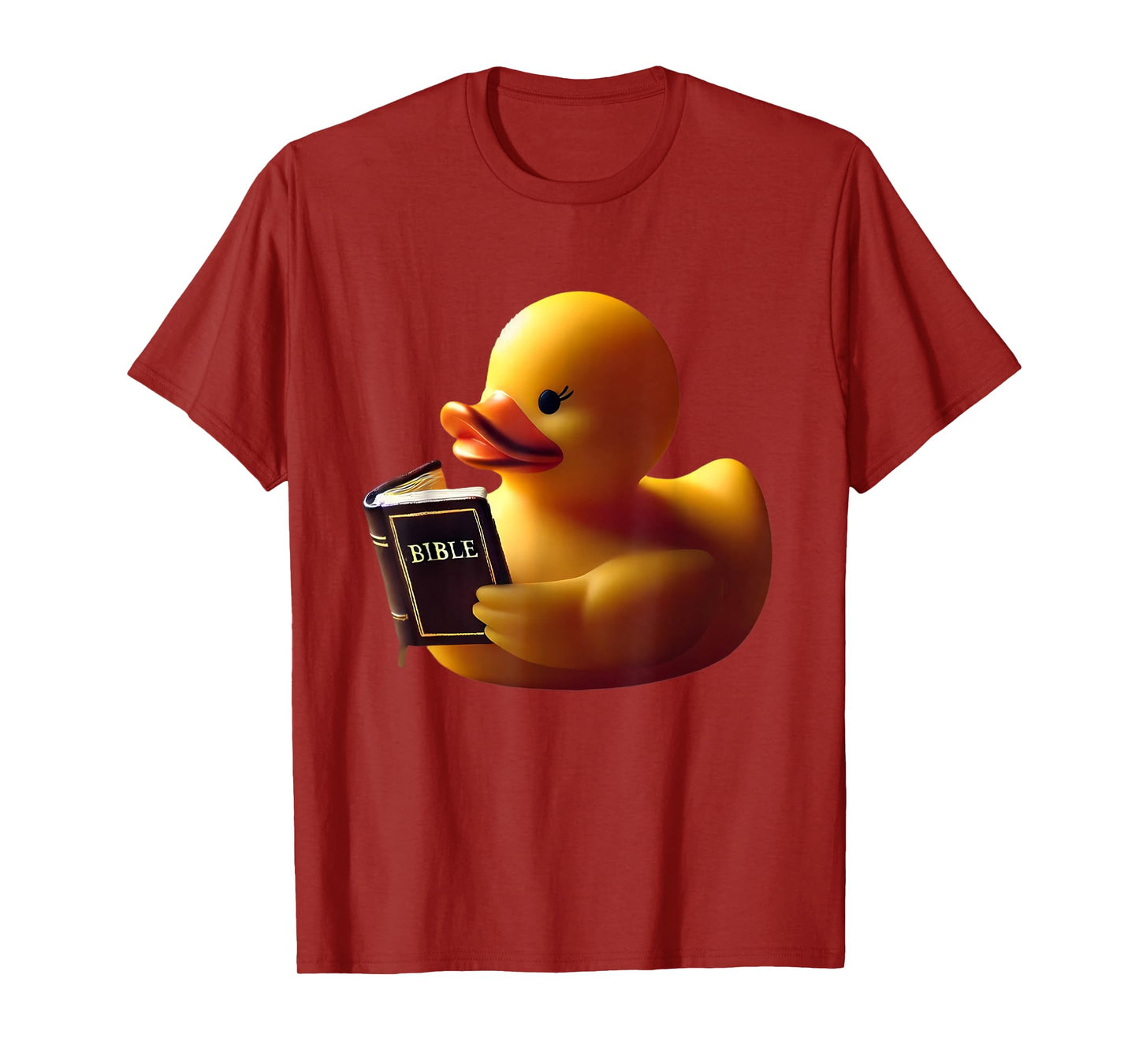 Rubber Duck Reading a Bible Christian Religious Church T-Shirt
