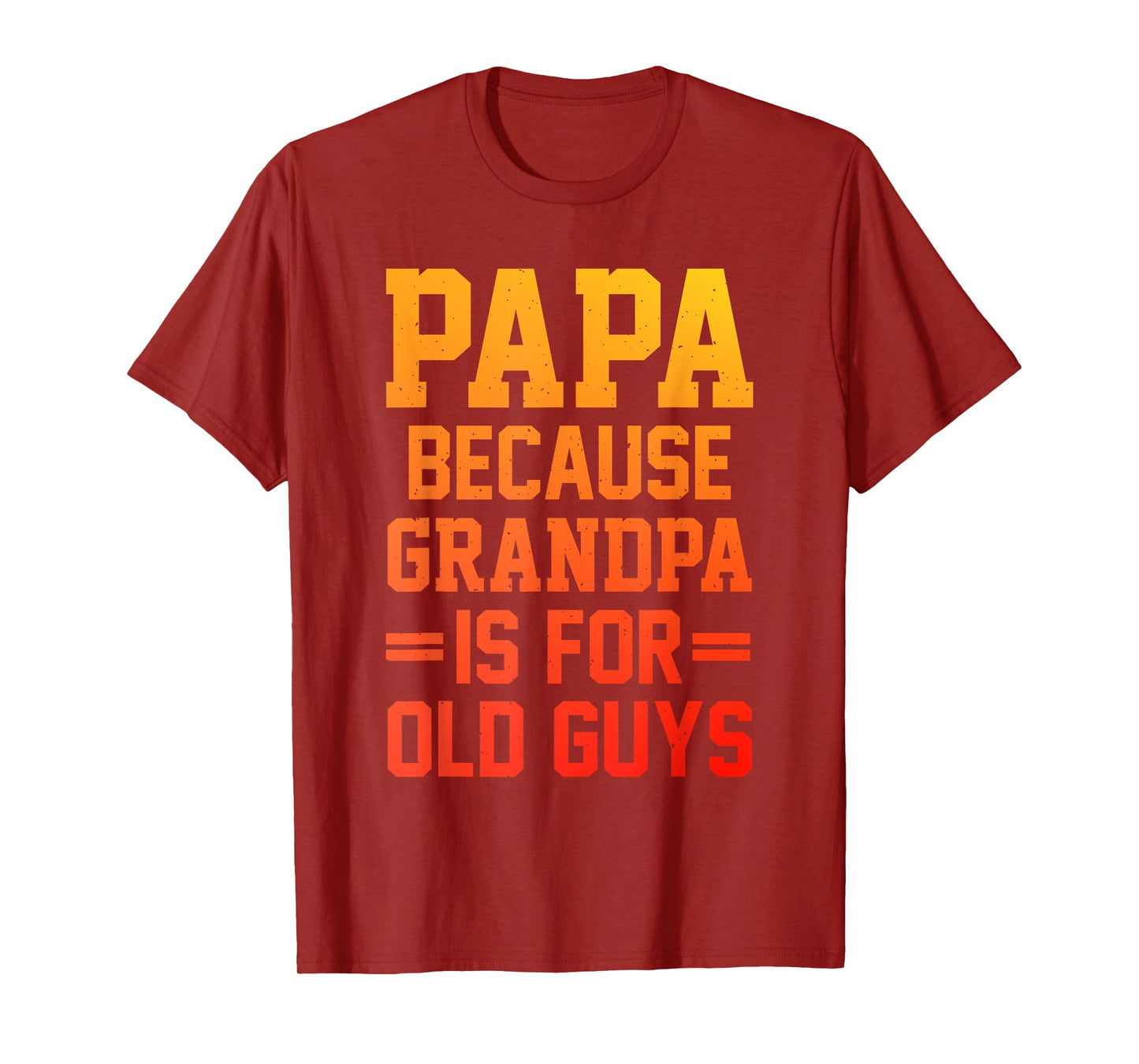 Papa Art for Grandpa Men from Grandkids Father's Day Papa T-Shirt