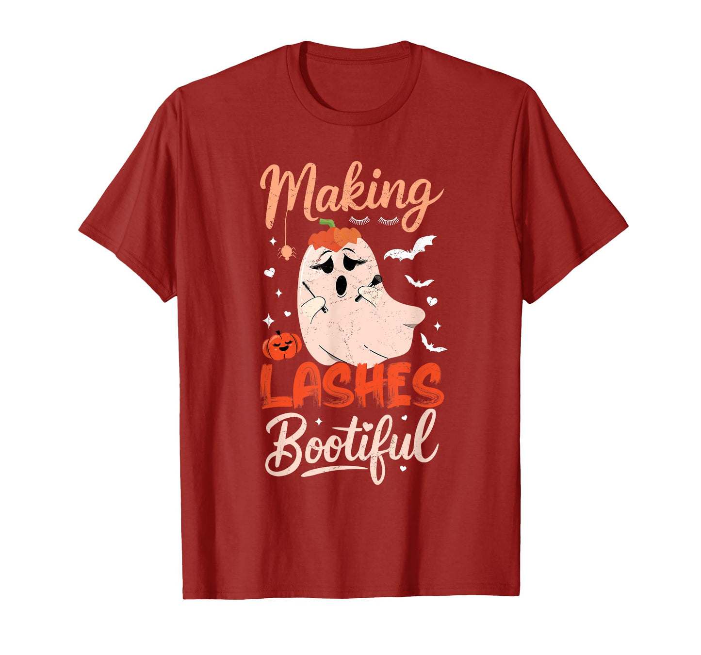Funny Making Lashes Bootiful Halloween Costume Lash Tech T-Shirt