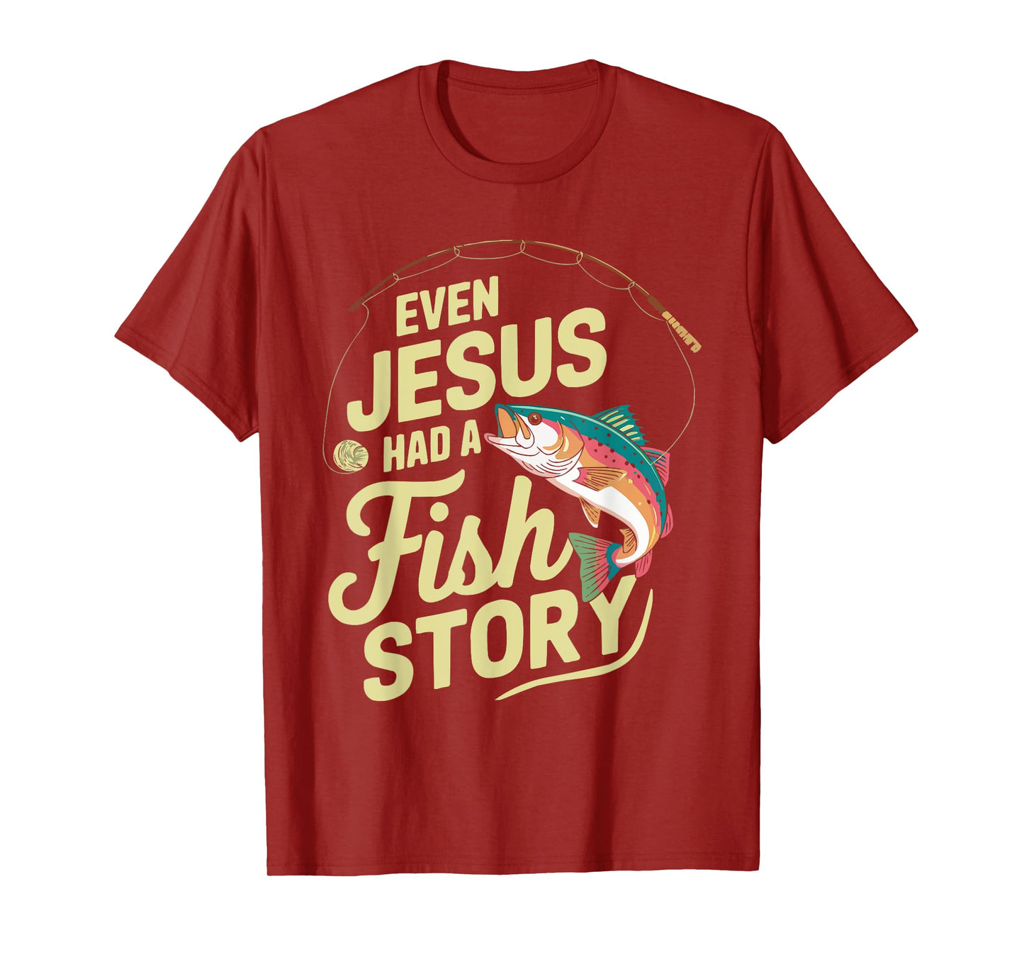 Fishing Jesus Christ Religion Christian Fisher Christianity T-Shirt