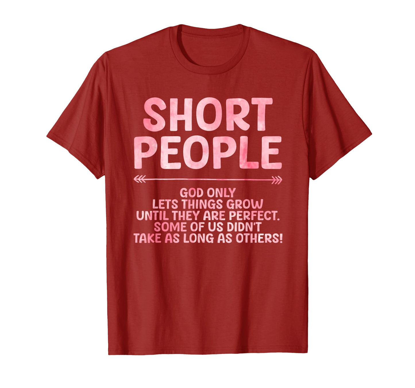 Funny Short People Art for Men Women Short Girl Short People T-Shirt