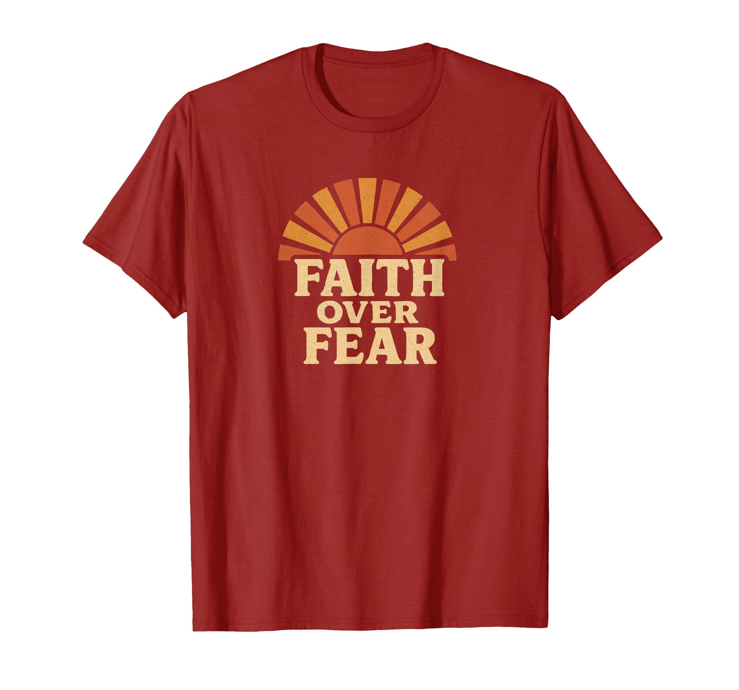 Faith Over Fear Inspirational Bible Verse, Religious T-Shirt