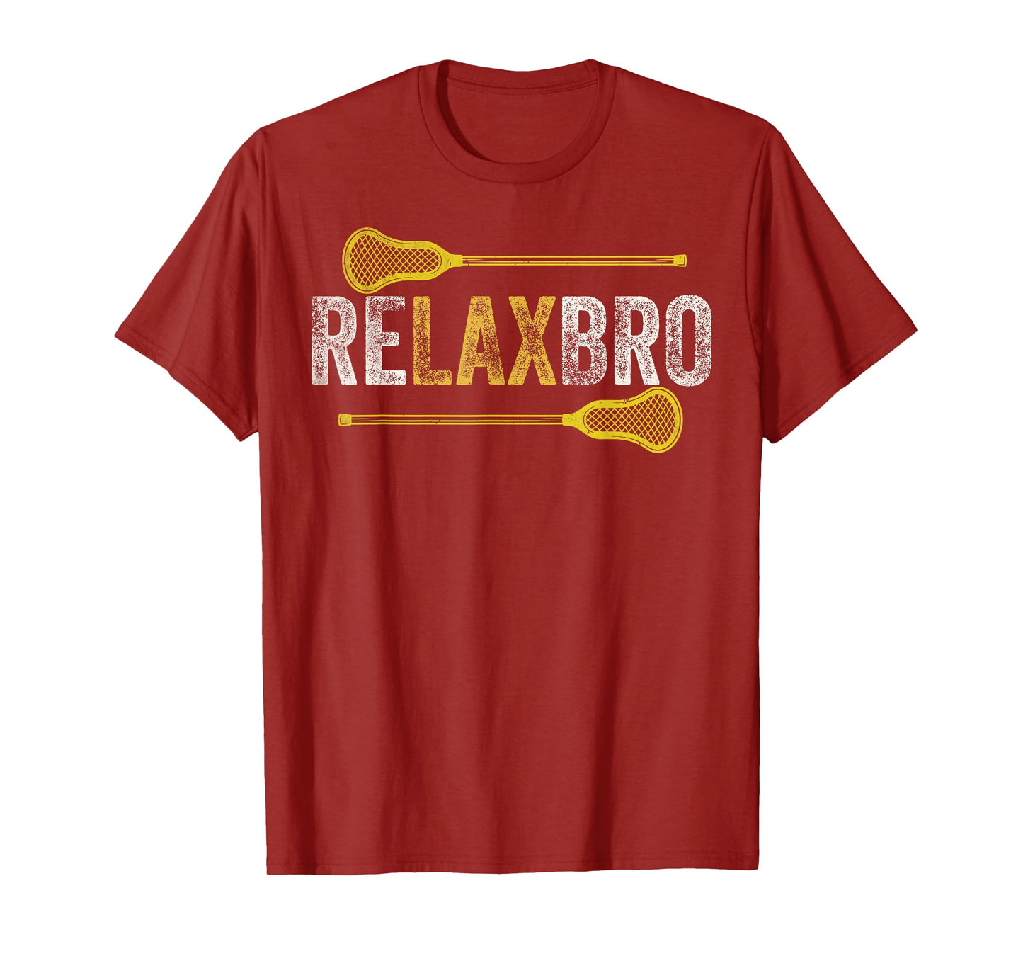 RELAX BRO Funny Lacrosse Player Lax Lover Joke Teen Boys Men T-Shirt