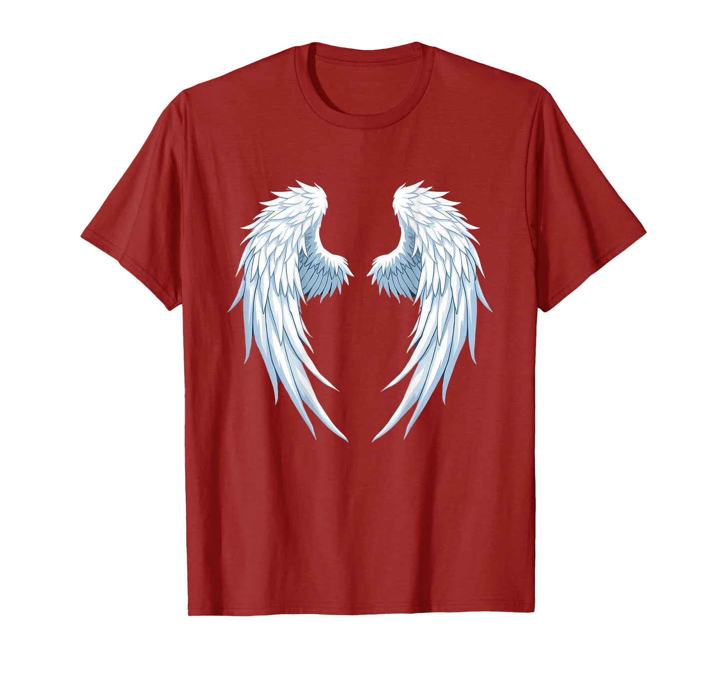 White Angel Wings Graphic On the Back T-Shirt