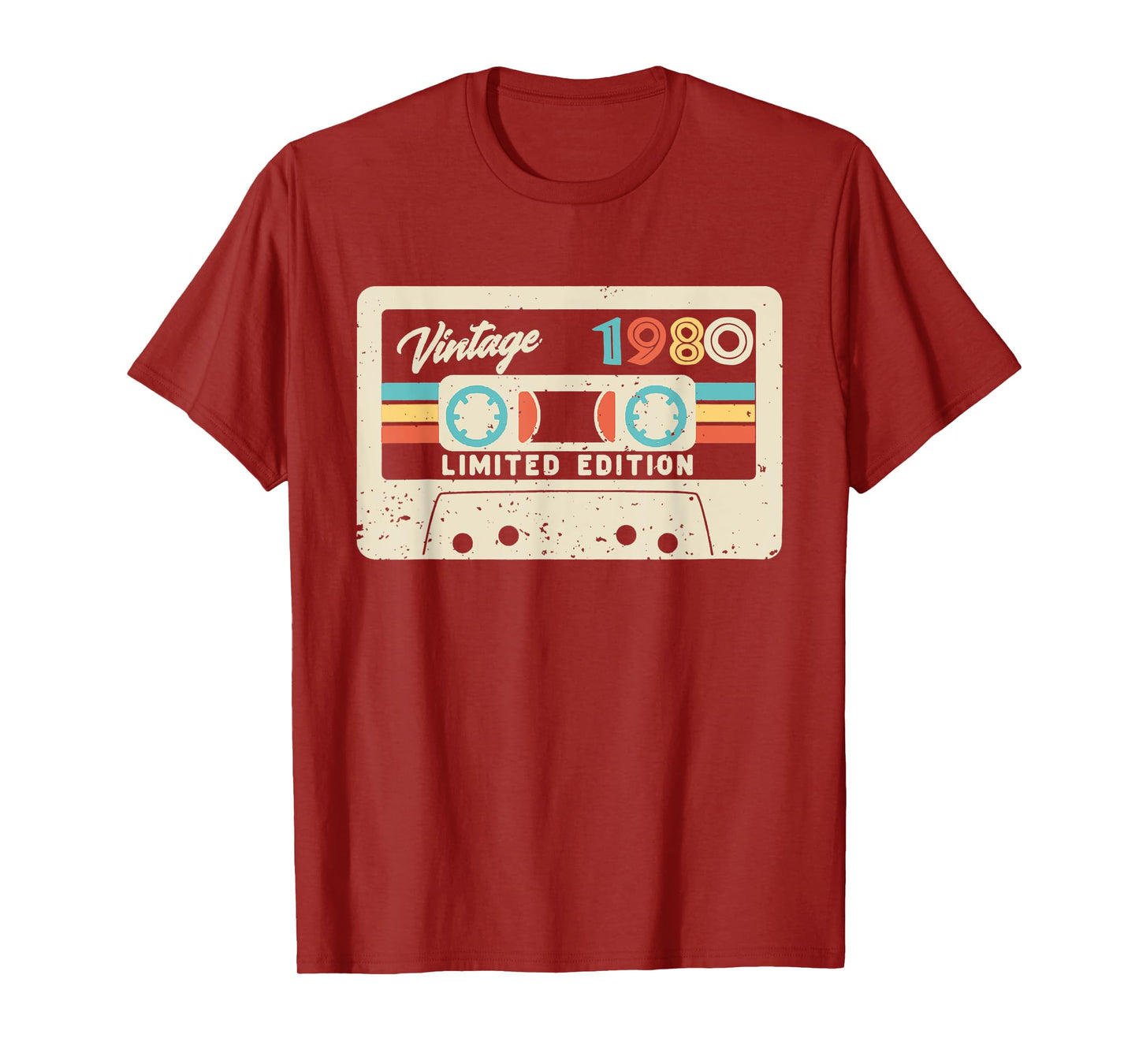 42nd Birthday Tee Gift Vintage 1980 Limited Edition Cassette T-Shirt