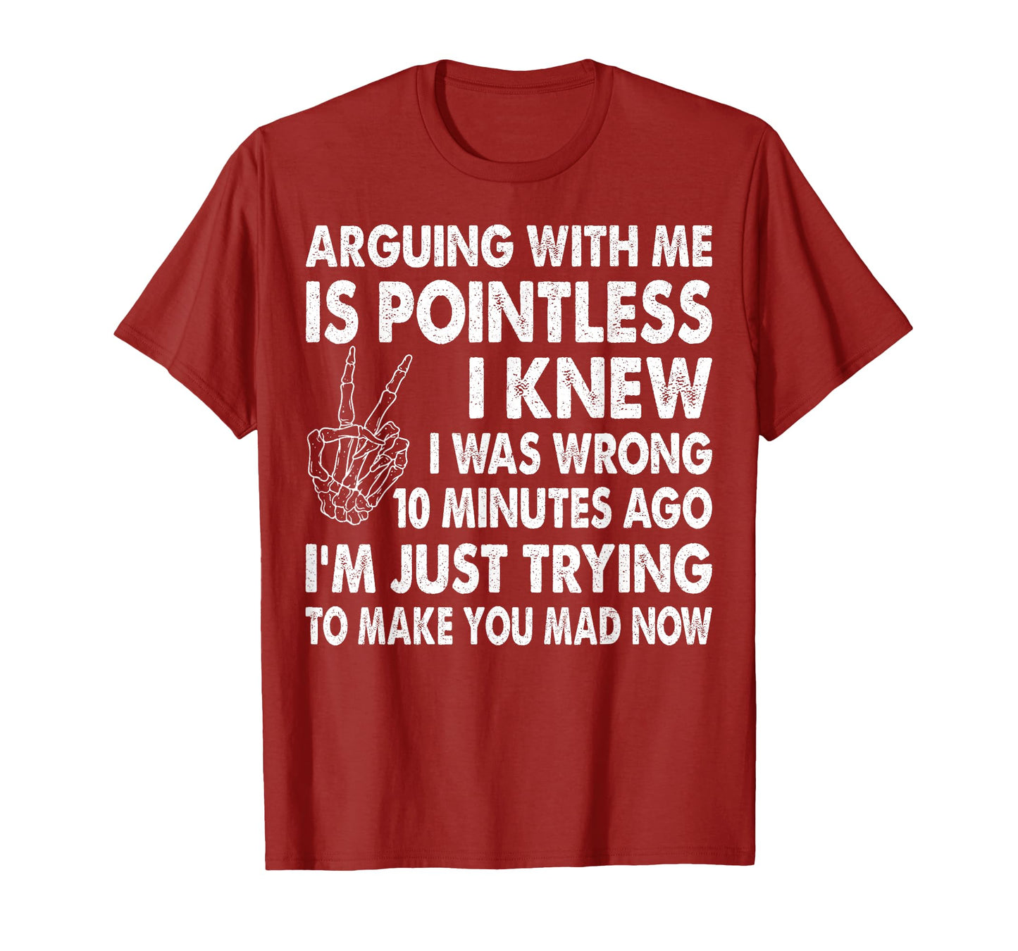 Arguing With Me Is Pointless I Knew I Was Wrong 10 Minutes T-Shirt