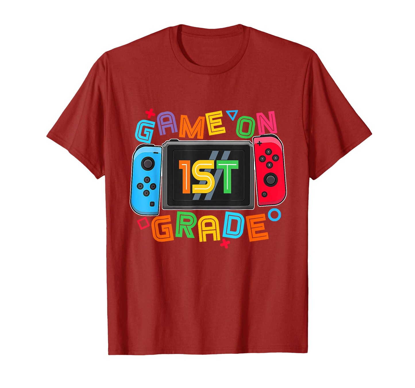 Game On 1st Grade Gamer Boys Kids Back To School First Day T-Shirt