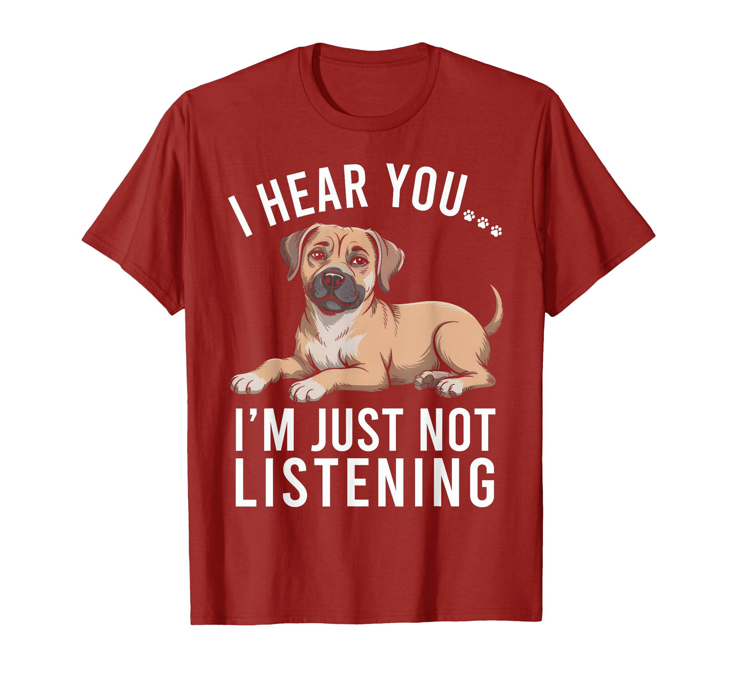 Funny Black Mouth Cur Dog I Hear You I'm Just Not Listening T-Shirt