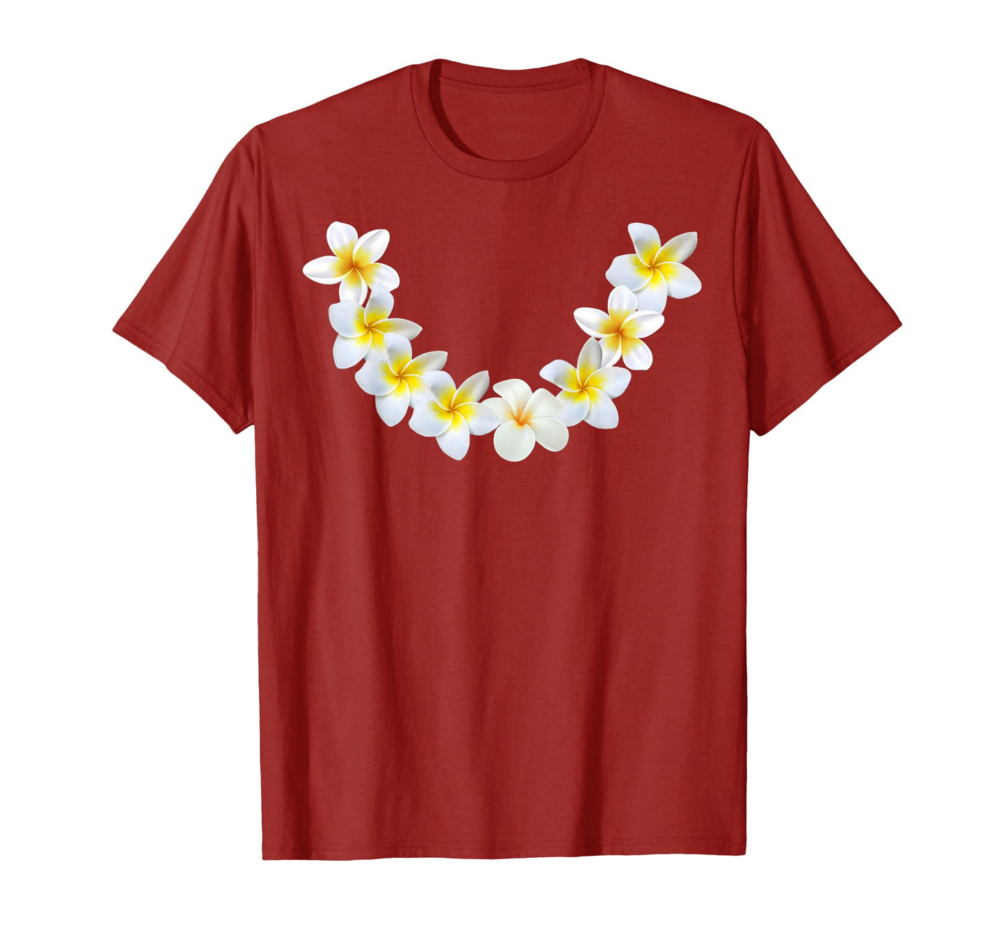 HAWAIIAN Souvenir Hula Luau Plumeria Lei T-Shirt