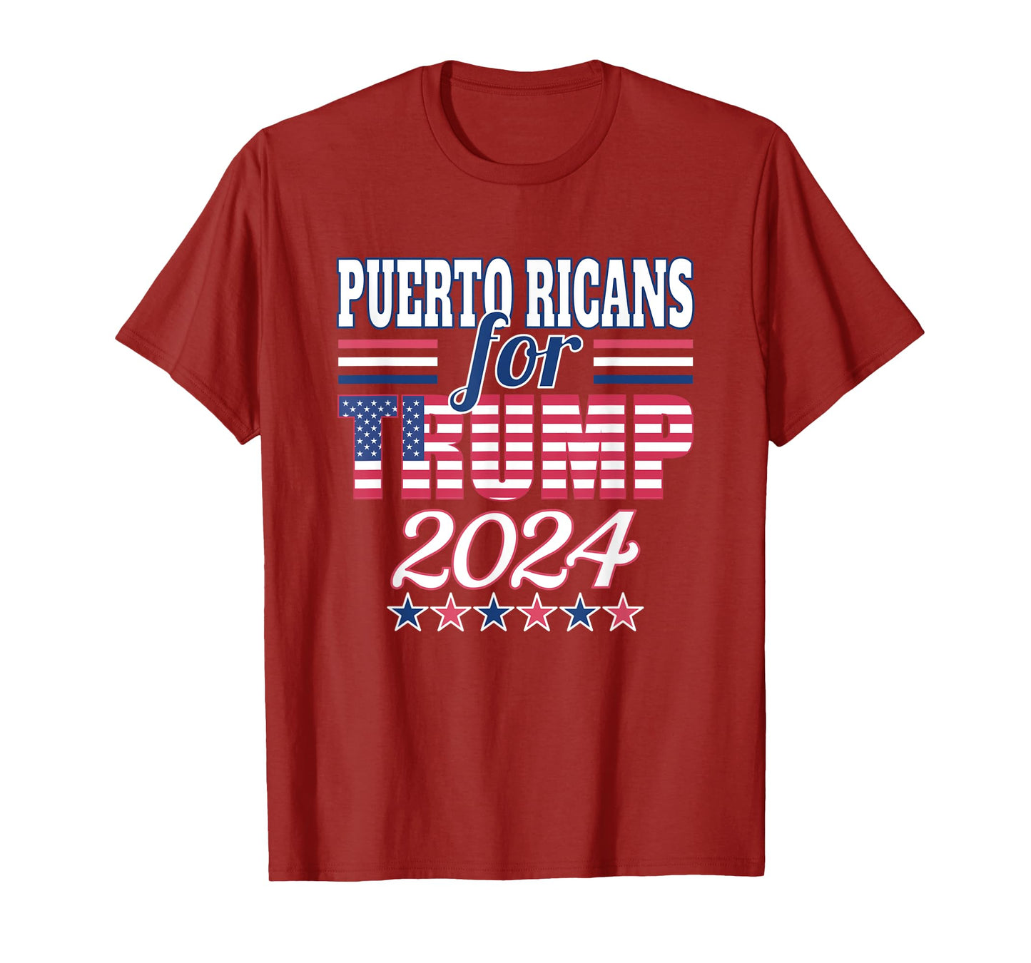 Puerto Ricans For Trump Pro Trump Supporter 2024 Election T-Shirt