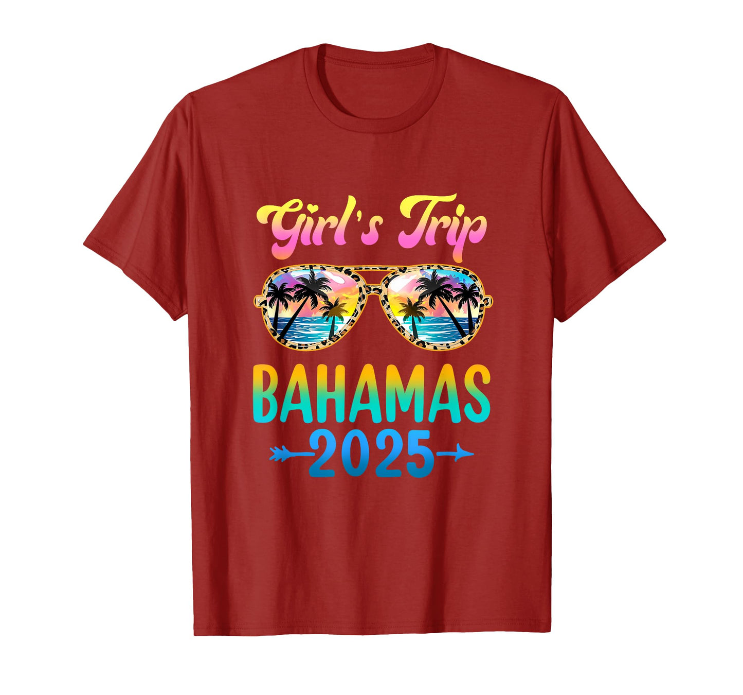 Girl's Trip Bahamas 2025 Summer Vacation Sunglasses T-Shirt