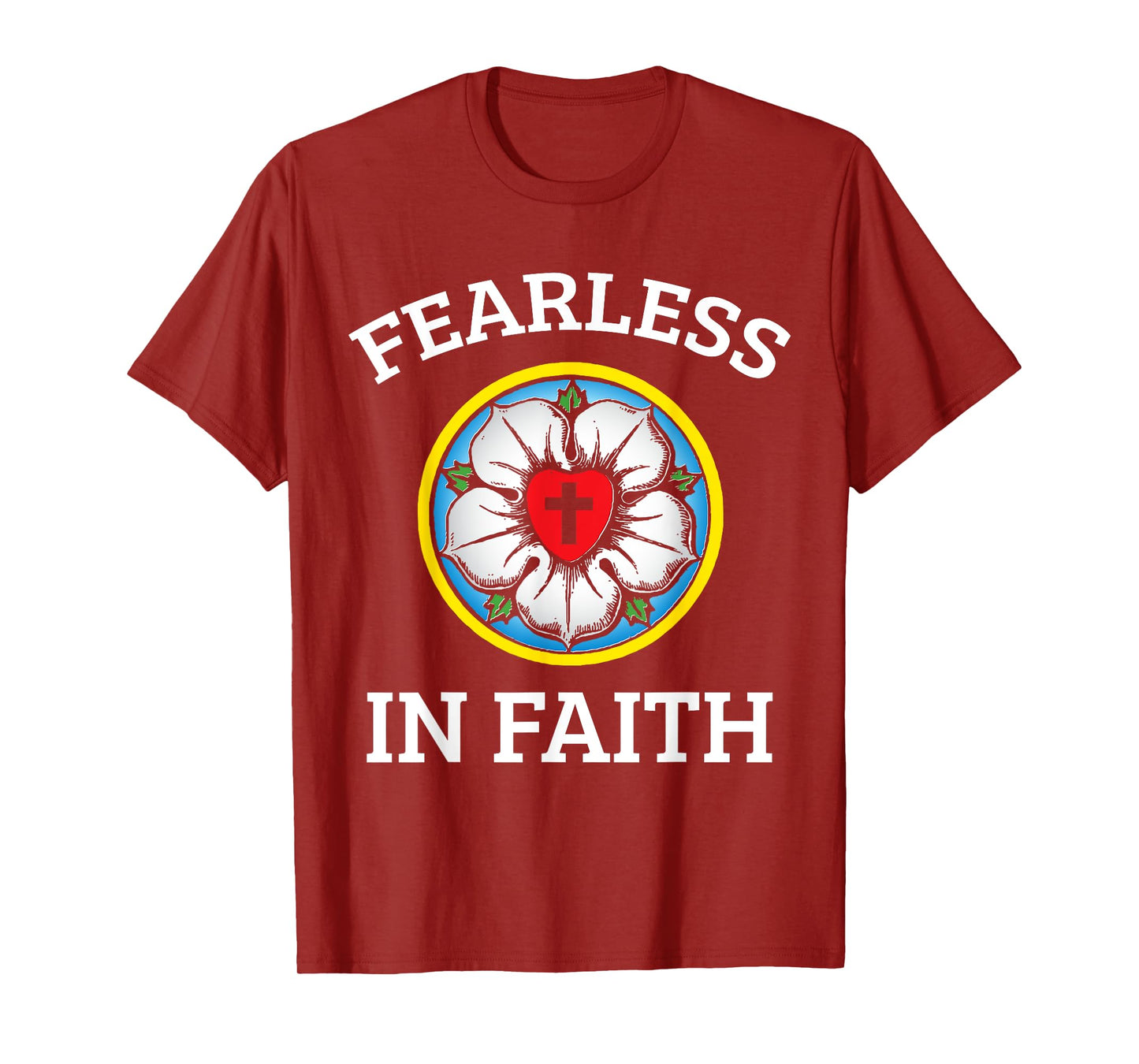 Faith Lutheran Martin Luther Rose Reformation 95 Theses T-Shirt