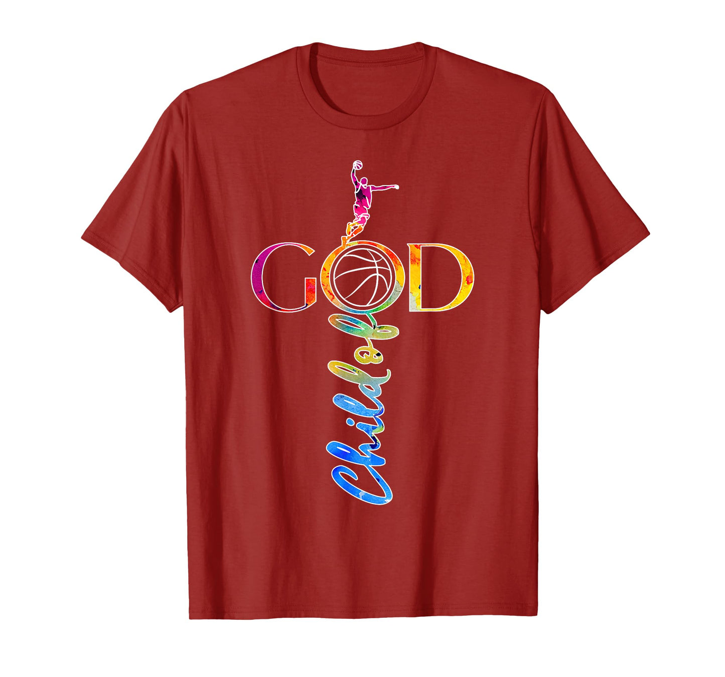 Religious Jesus Basketball Child of God Basketball T-Shirt
