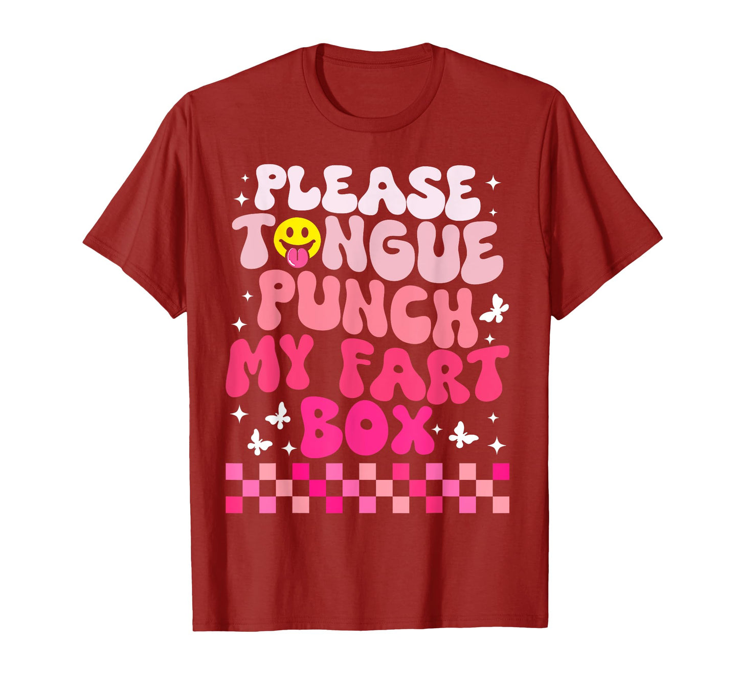 Inappropriate Please Tongue Punch Funny Cringe Men Women T-Shirt