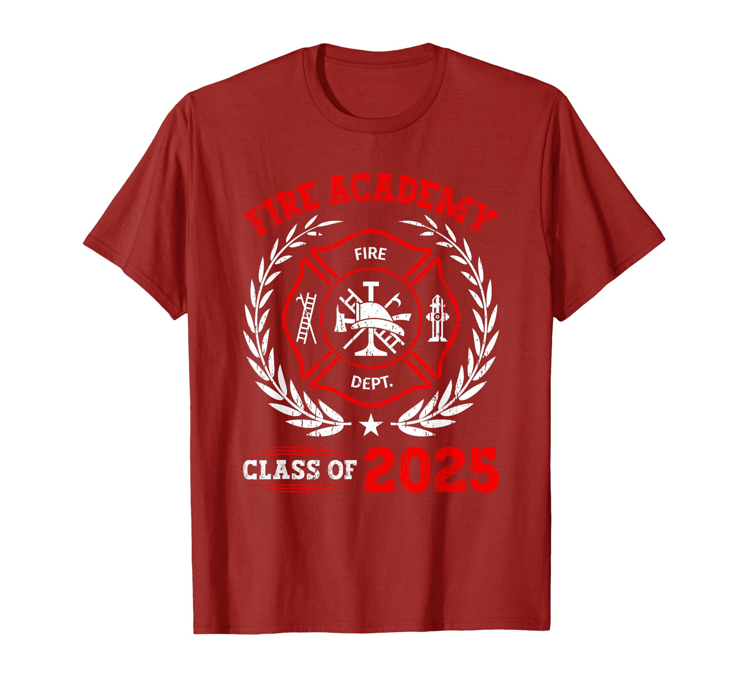 Fire Academy Class Of 2025 Graduation Future Firefighter T-Shirt