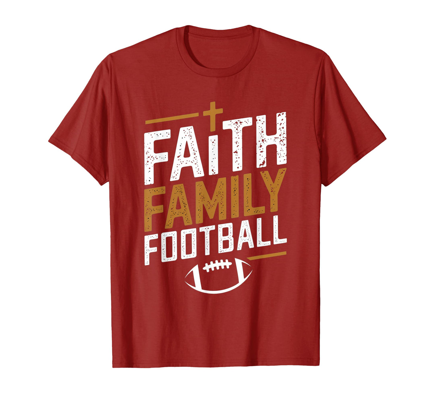 Family Football Christian Design for Men T-Shirt