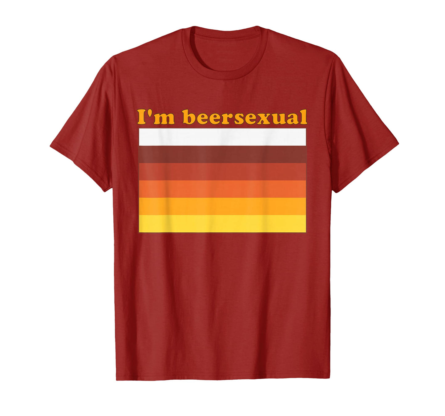 I'm Beersexual Beer Drinking LGBTQ Pride Design T-Shirt