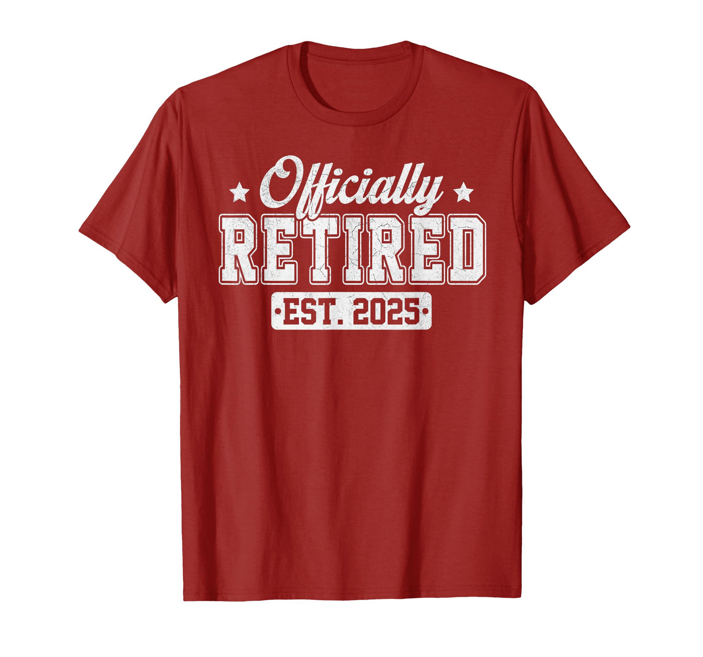 Vintage Officially Retired 2025 Funny Retirement 2025 Humor T-Shirt
