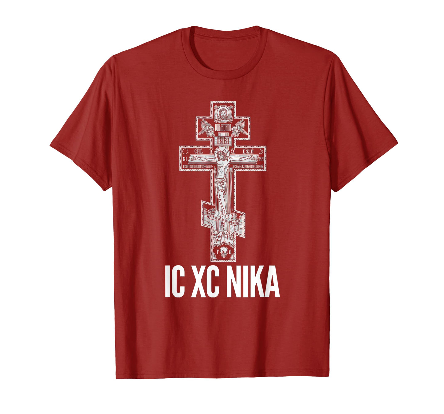 Eastern Orthodox Christian Christ Crucifix Icon T-Shirt