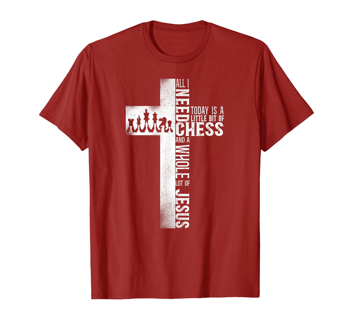 Chess Player Chess Piece Vintage Christian Jesus Cross T-Shirt