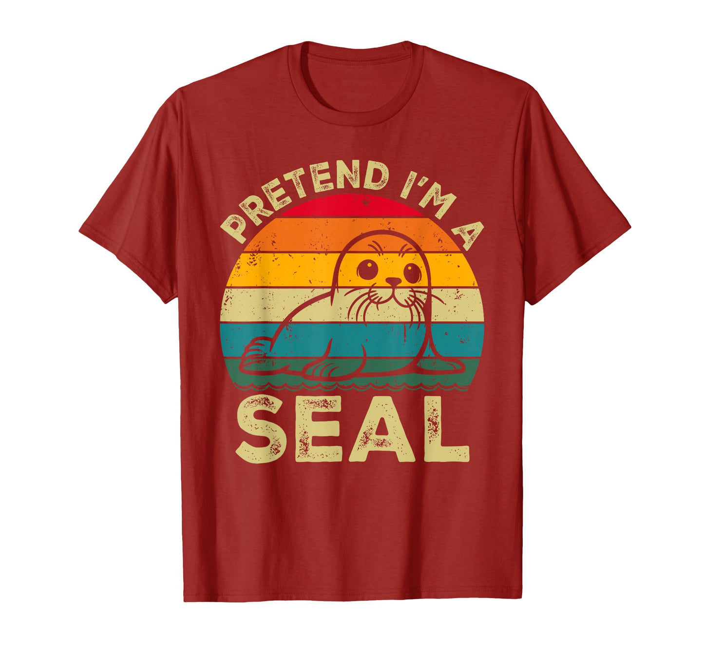 Pretend I'm A Seal Lazy Halloween Costume T-Shirt