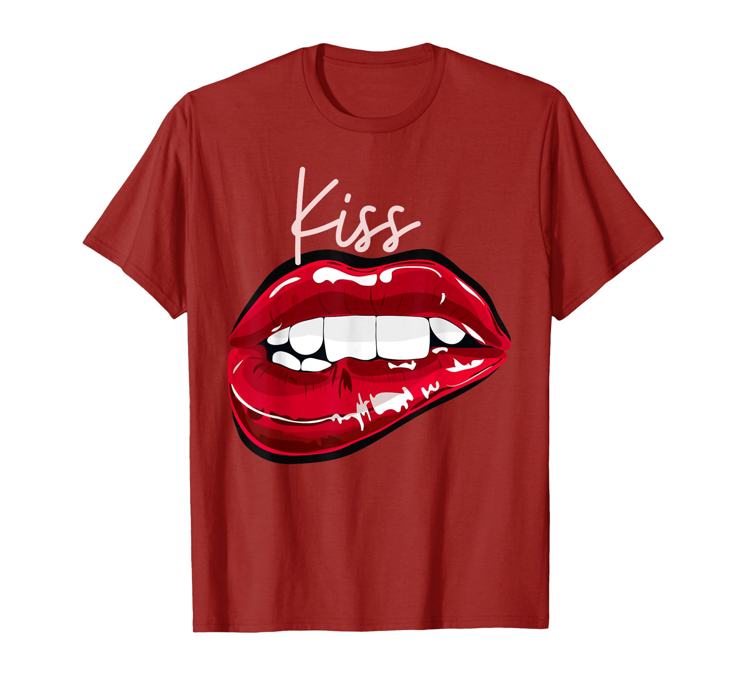 Kiss Lips Funny Unisex Design For Men Women Tee T-Shirt