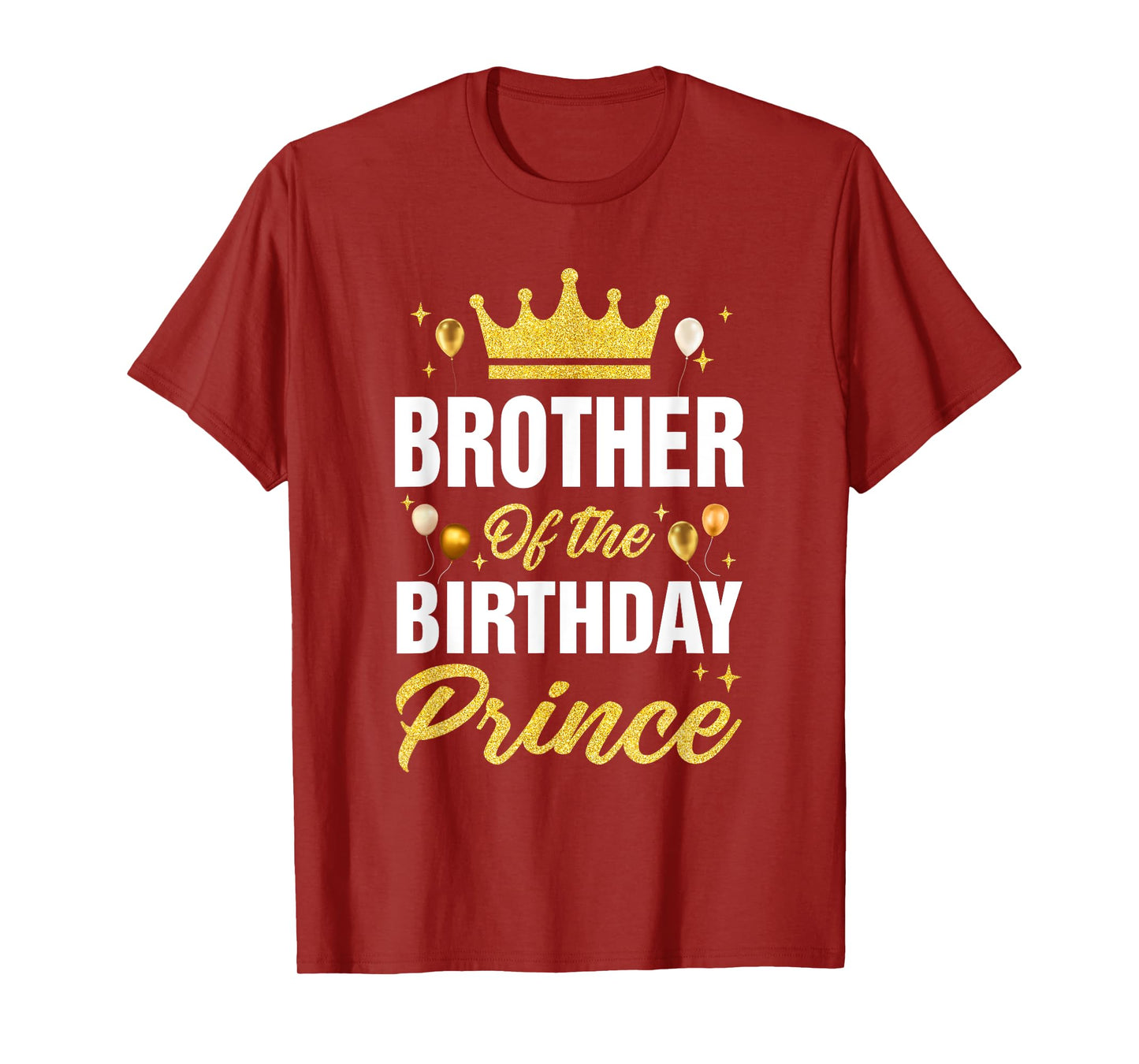 Brother Of The Birthday Prince Boys Bday Party For Him T-Shirt