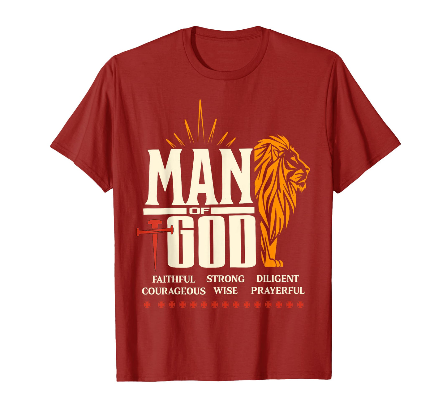 Man of God Lion Christian T-Shirt