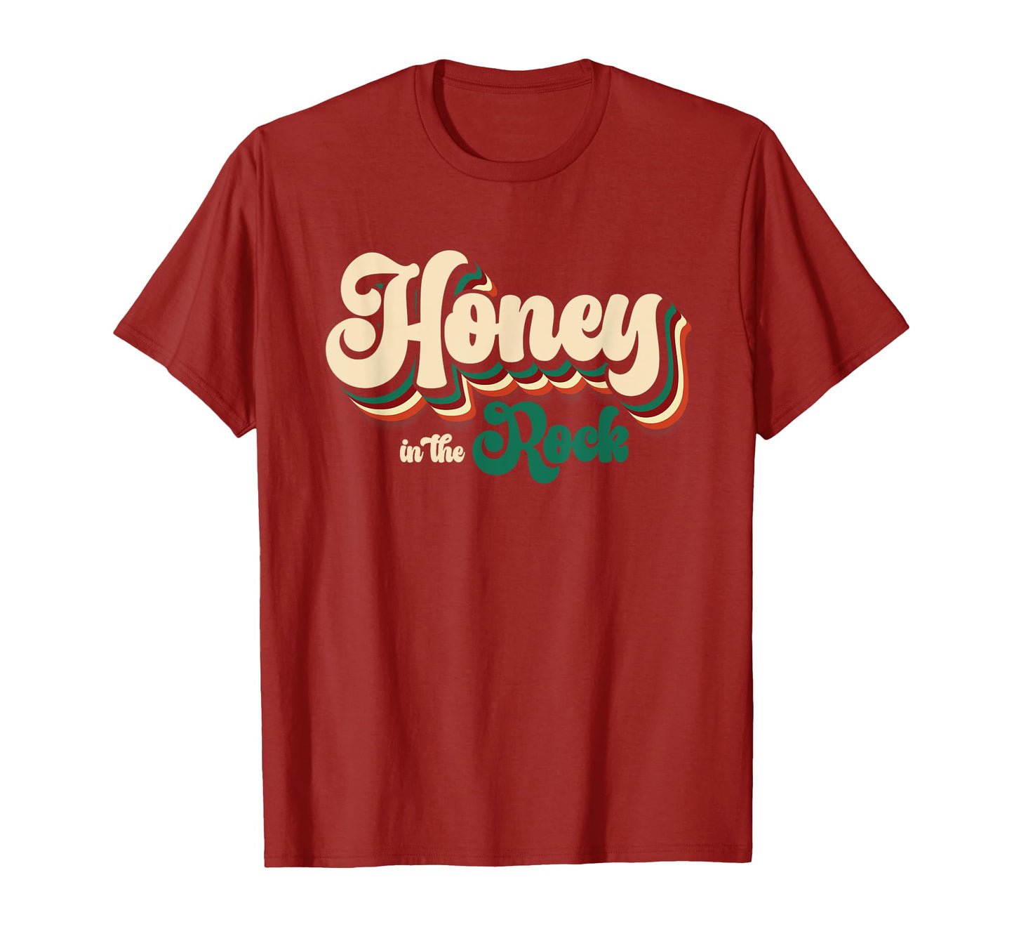 Honey In The a Rock Christian Faith Vintage Jesus Religion T-Shirt