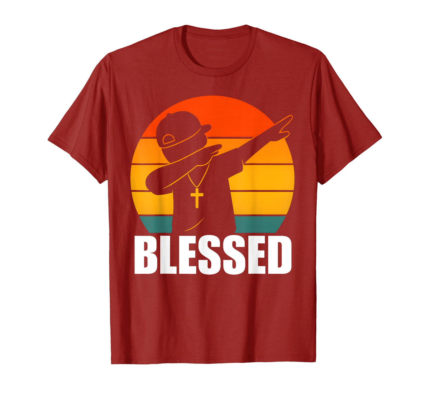 Blessed Dabbing Boy Modern Hip Hop Christian Kids Boys Tween T-Shirt