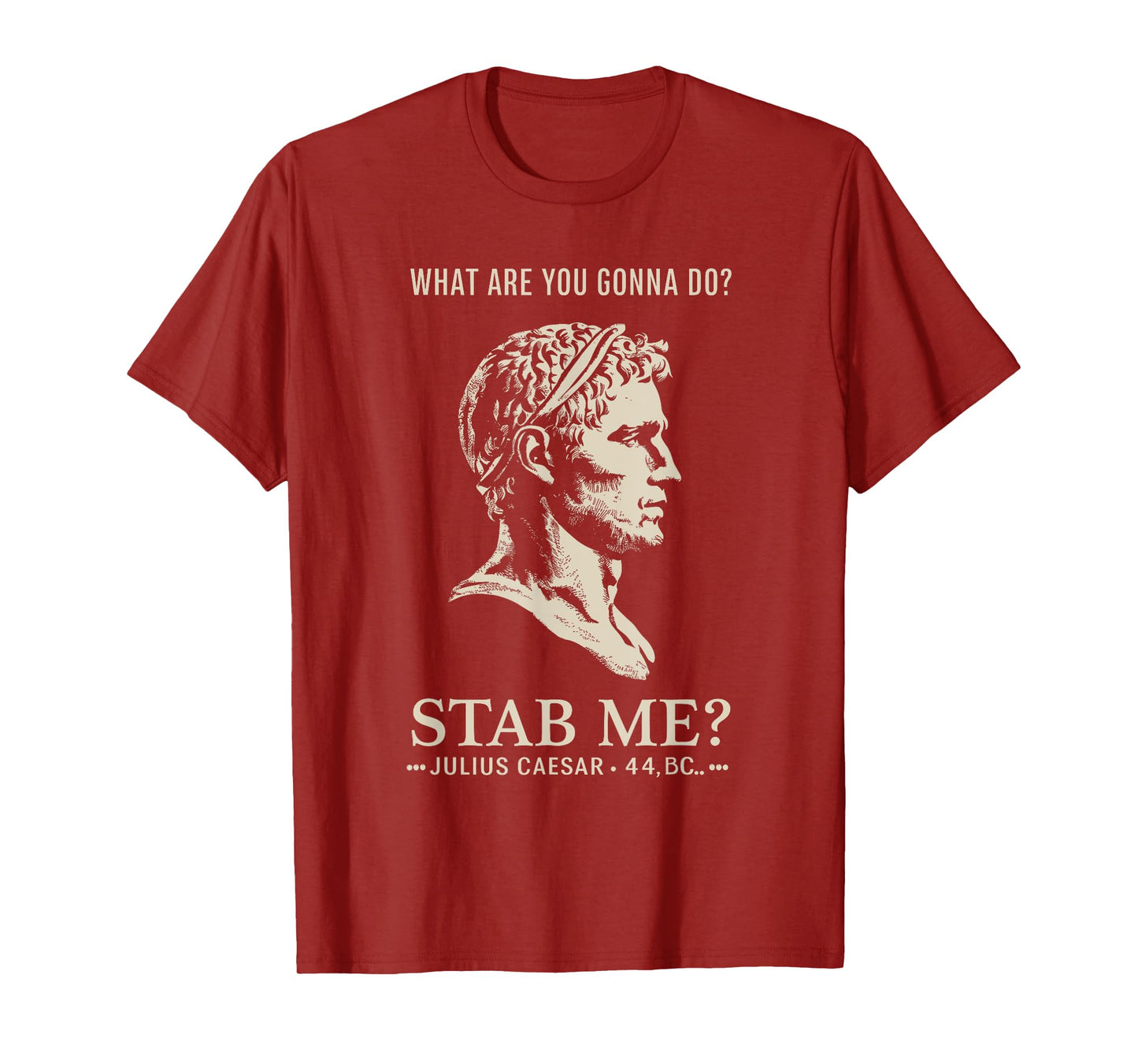 Julius Caesar Stab Me Historical Humor, Roman Empire Meme T-Shirt