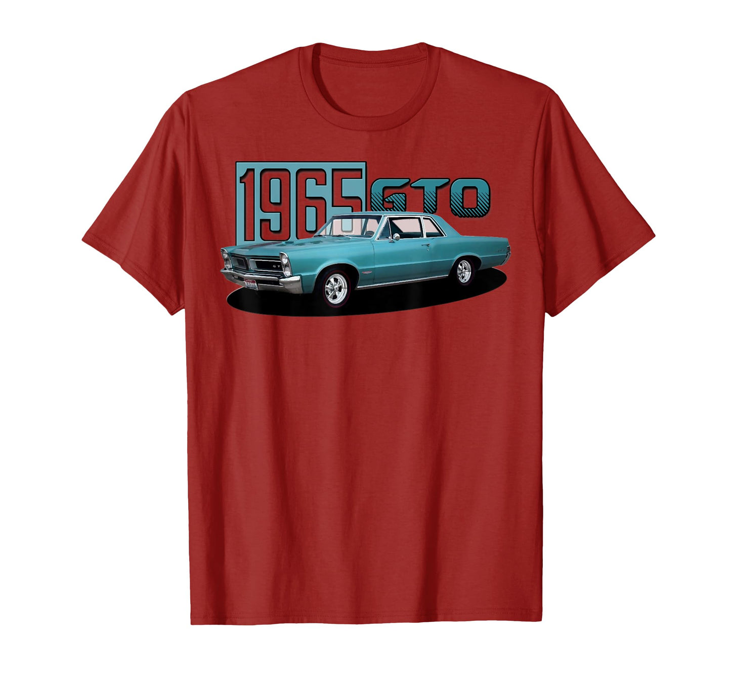 1965 65 GTO Classic Car Old School Muscle Blue Car T-Shirt