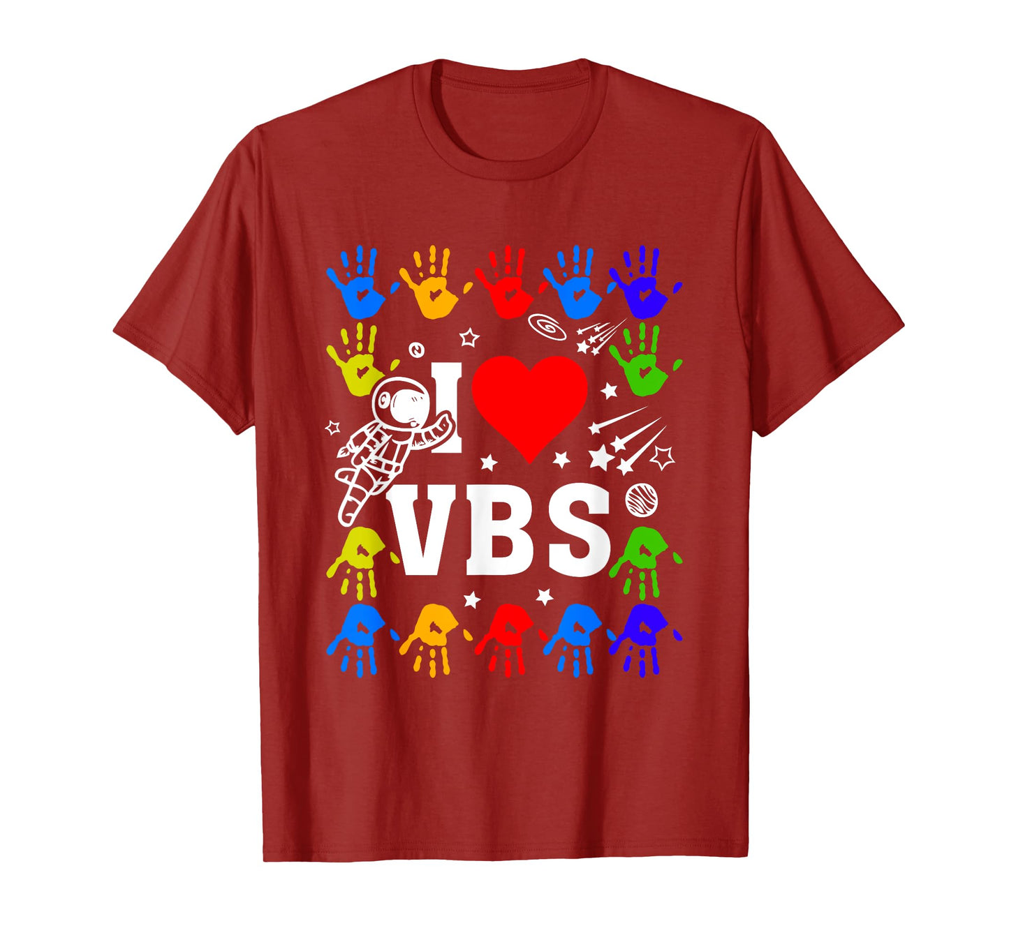 I Love VBS Summer Vacation Bible School Christian Teacher Men Women Kids T-Shirt