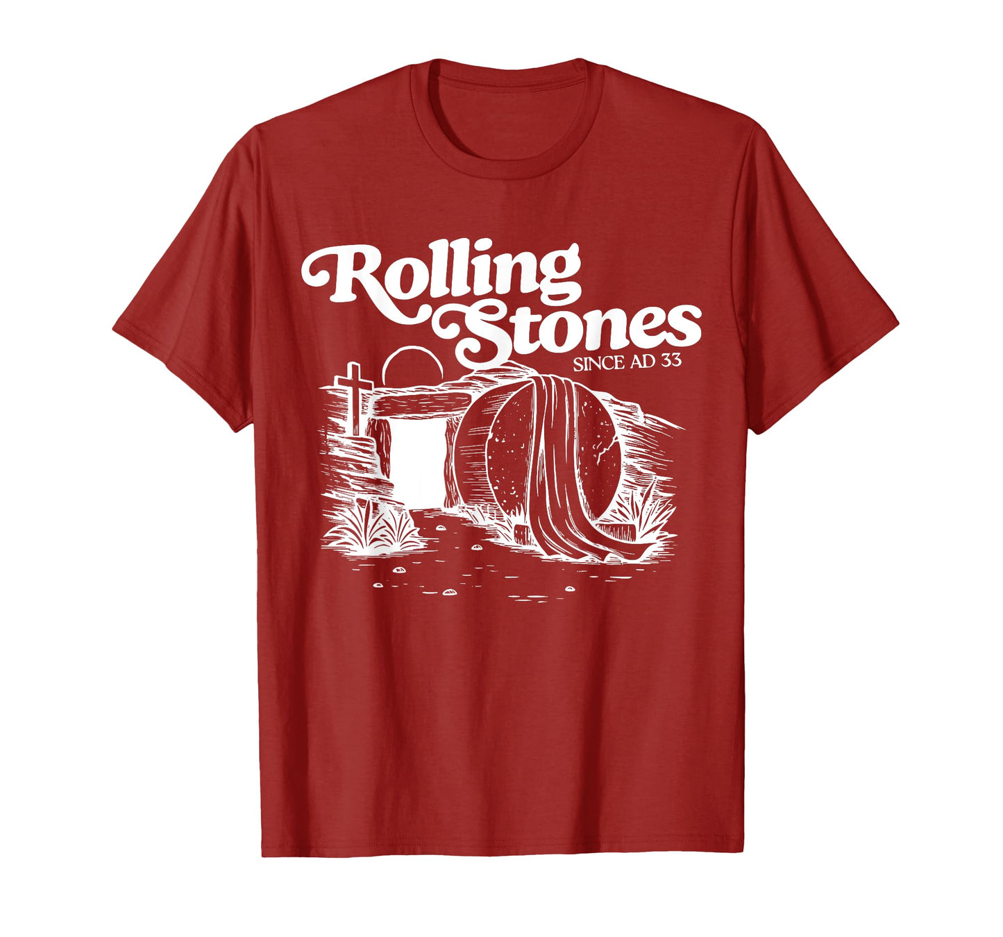 The Stone Was Rolled Away He Is Alive Retro Christian Easter T-Shirt