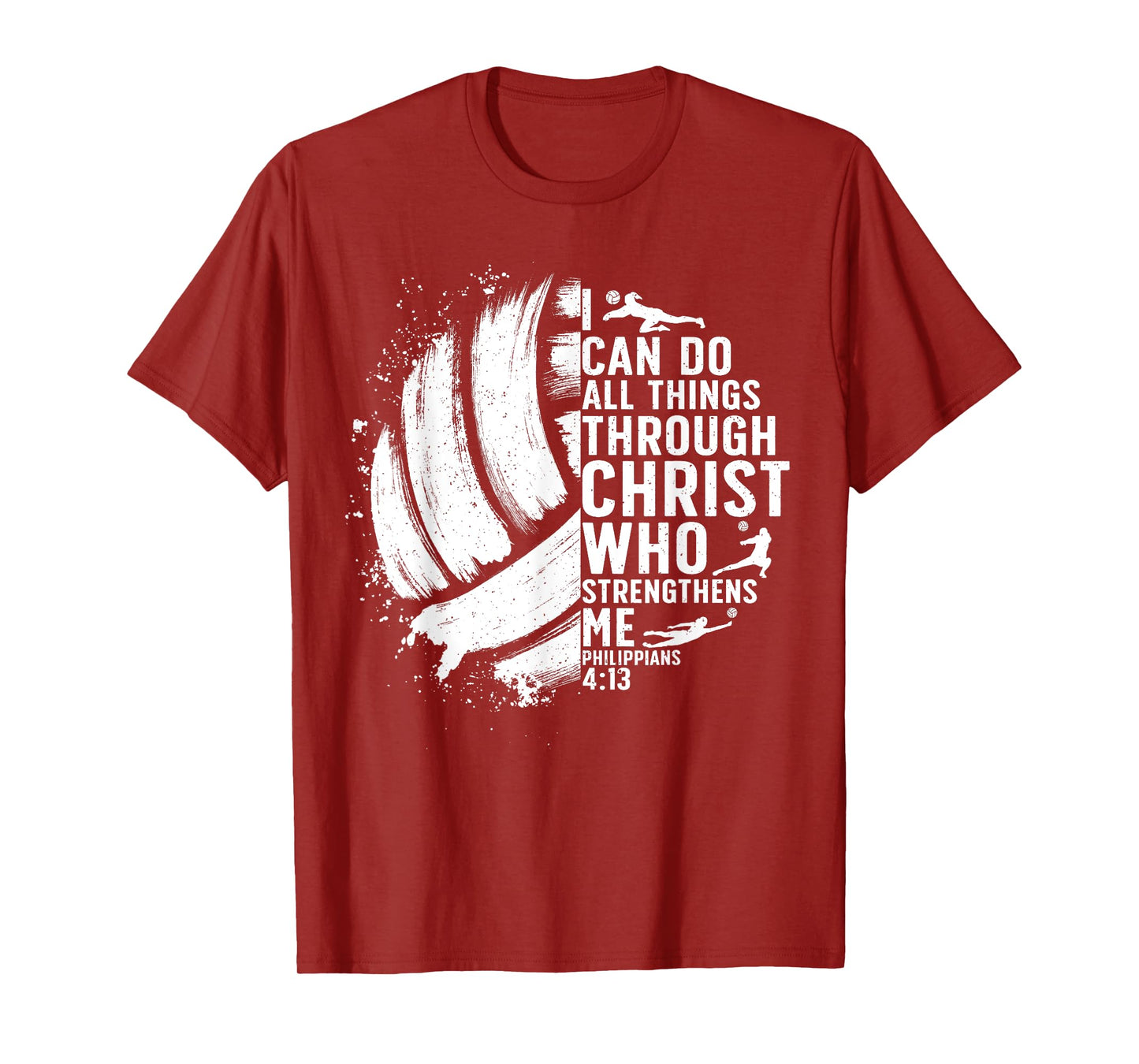 Funny Volleyball Christian Design For Men Women Boys Girls T-Shirt