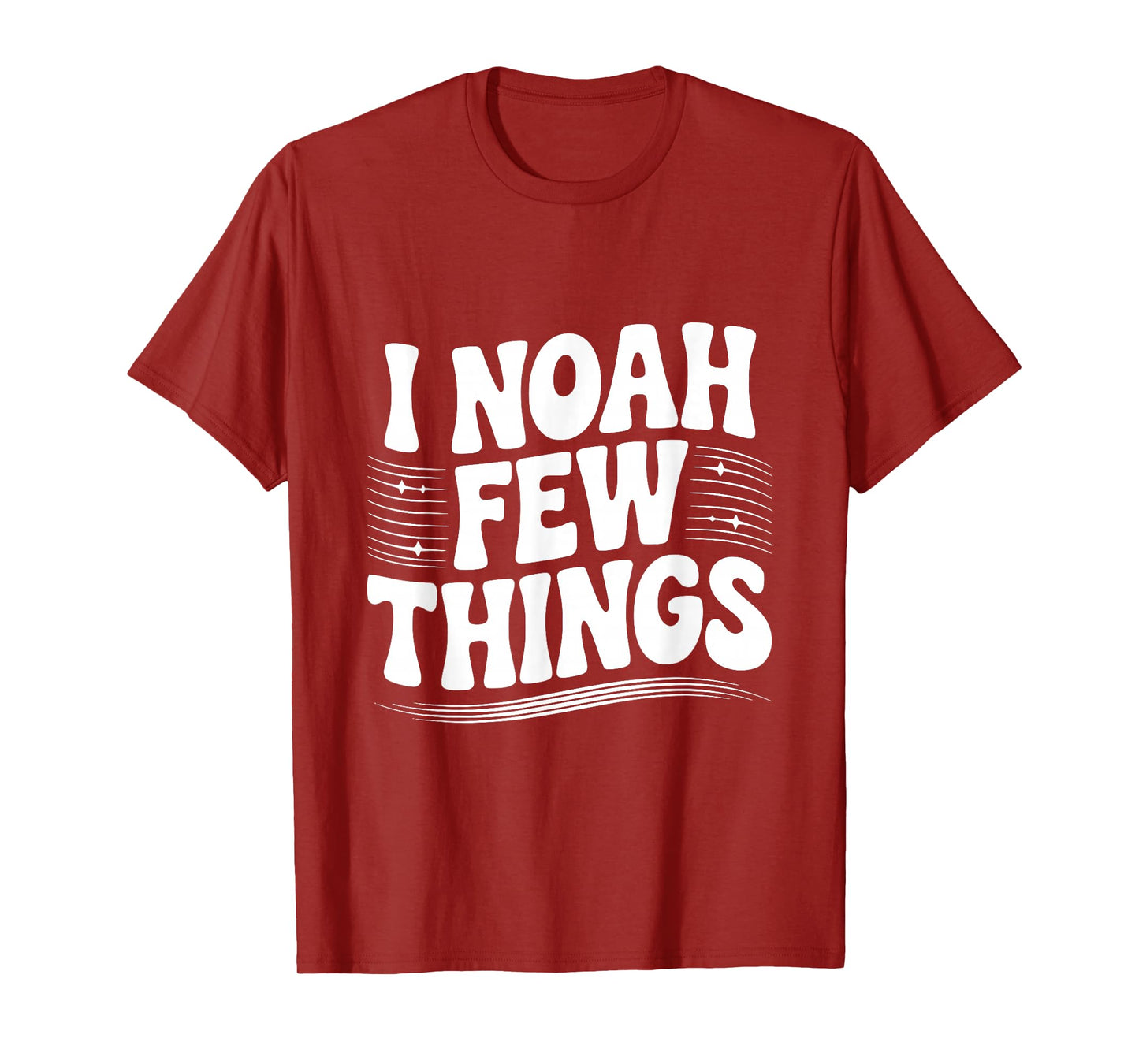 I Noah A Few Things Christian Faith Humor T-Shirt