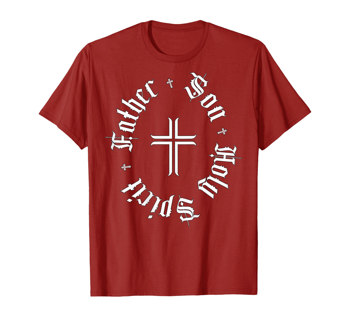 Christian Father Son Holy Spirit Ghost Faith God Back Design T-Shirt