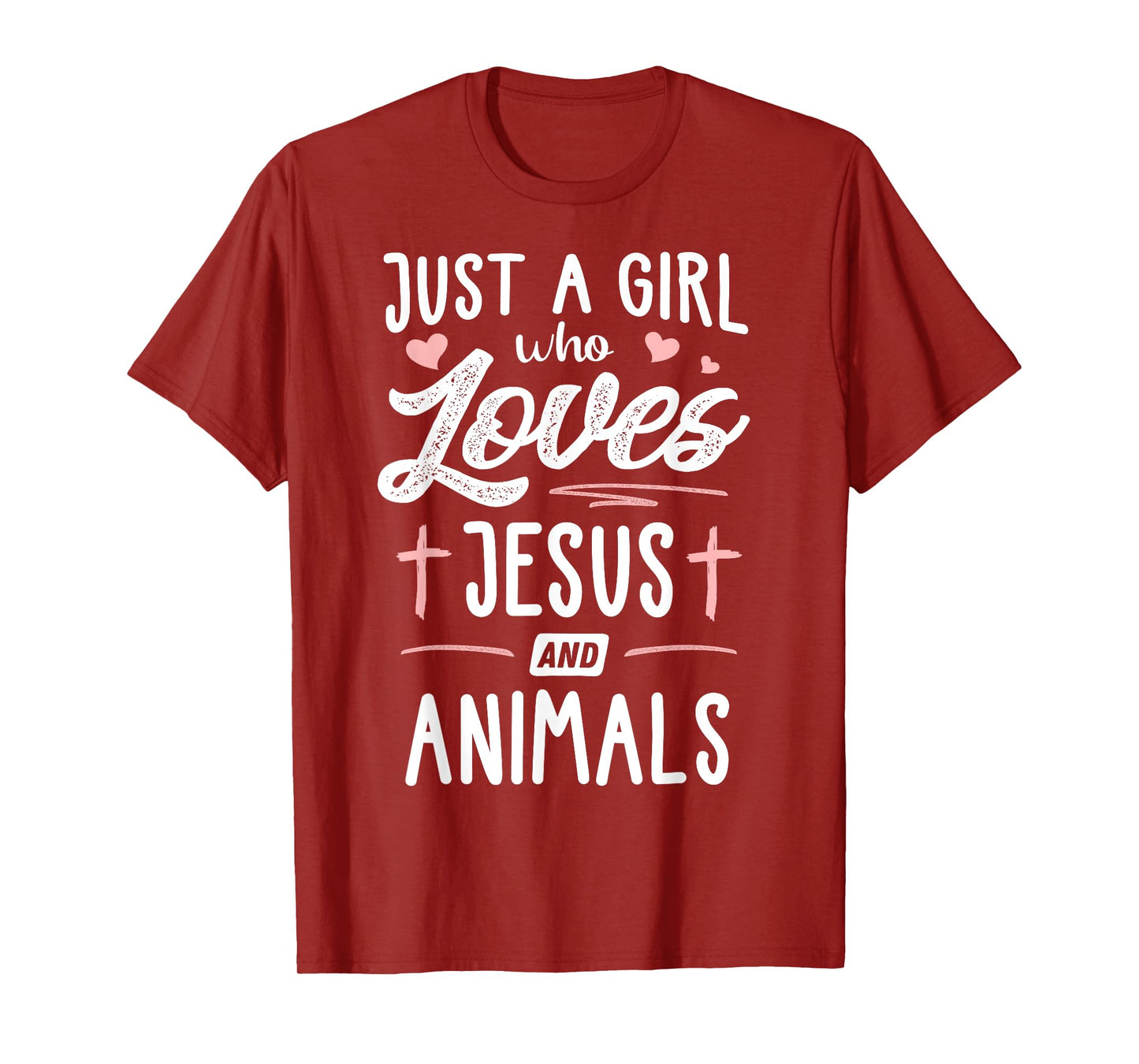 Just A Girl Who Loves Jesus And Animals Gift Women T-Shirt