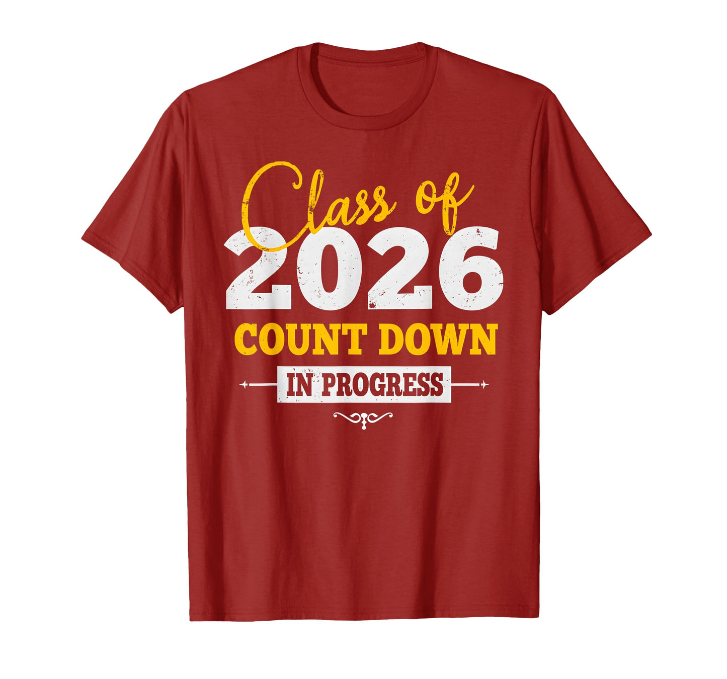 Class Of 2026 Countdown First Day Senior Back To School 2025 T-Shirt