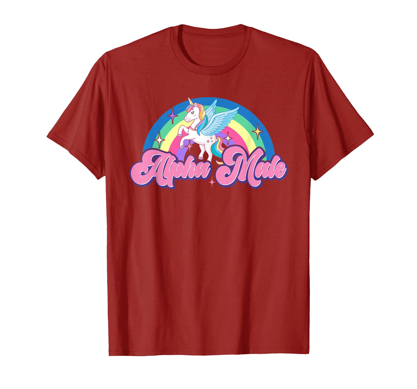 Alpha Male Unicorn Rainbow Ironic Gay Sarcastic LGBTQ Pride T-Shirt