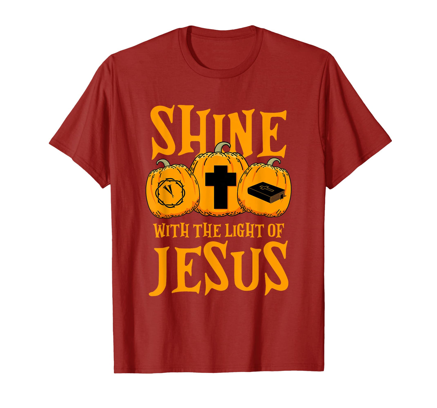 Shine With The Light Of Jesus Halloween Costume Christian T-Shirt