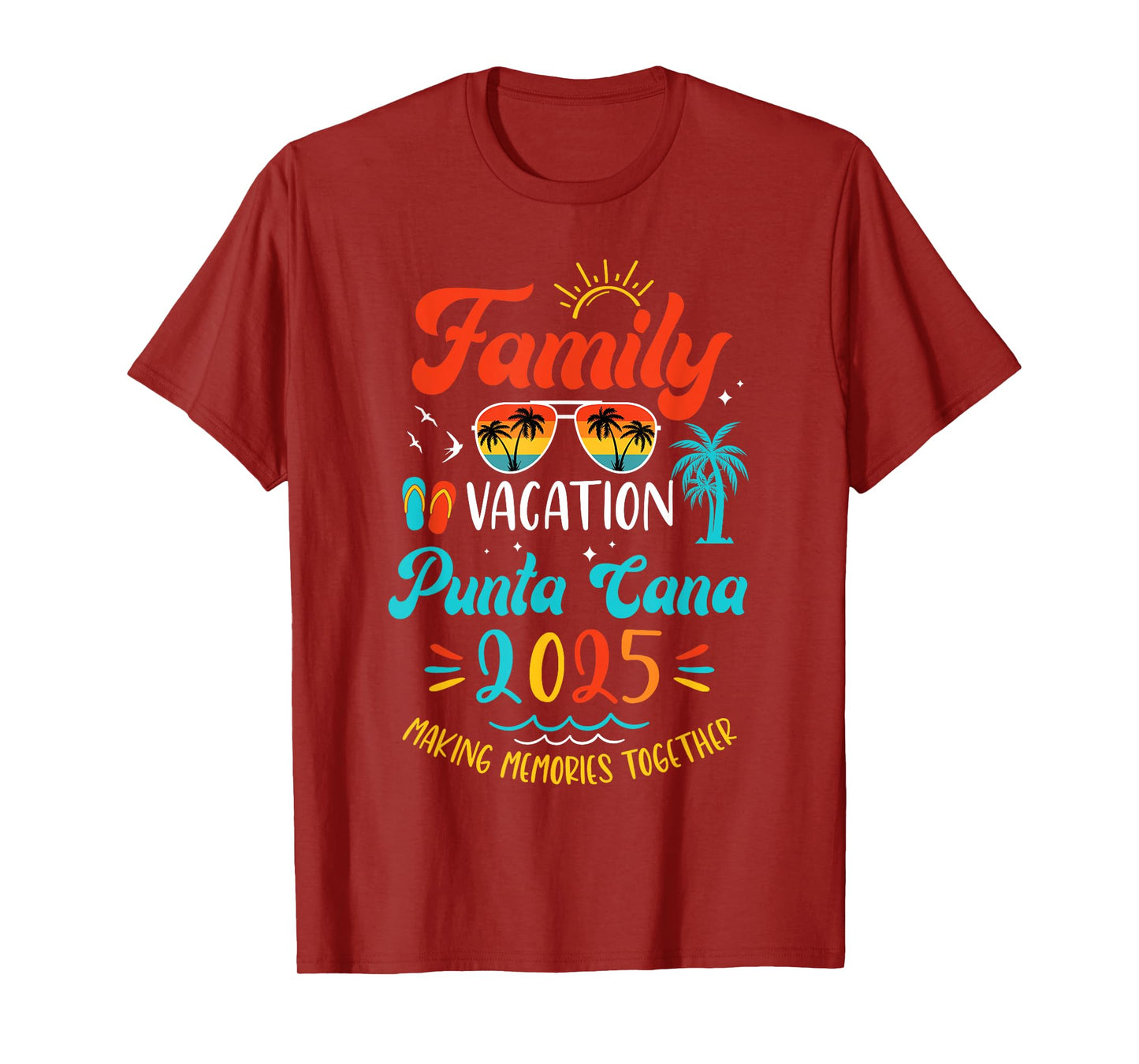 Family Vacation 2025 Punta Cana Matching Summer Vacation T-Shirt