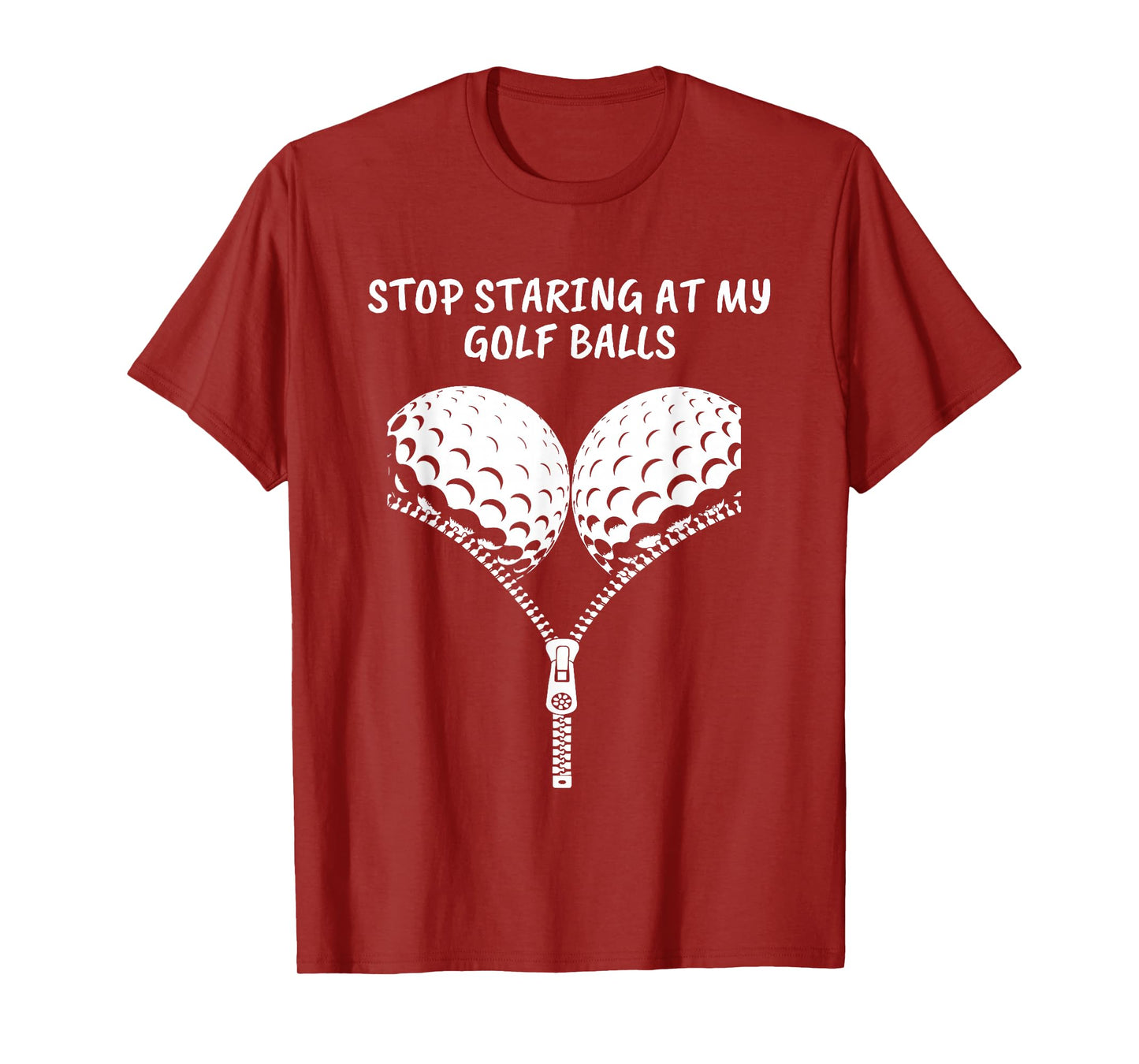 Stop Staring at My Golf Balls, Funny Golfing Gifts for Women T-Shirt