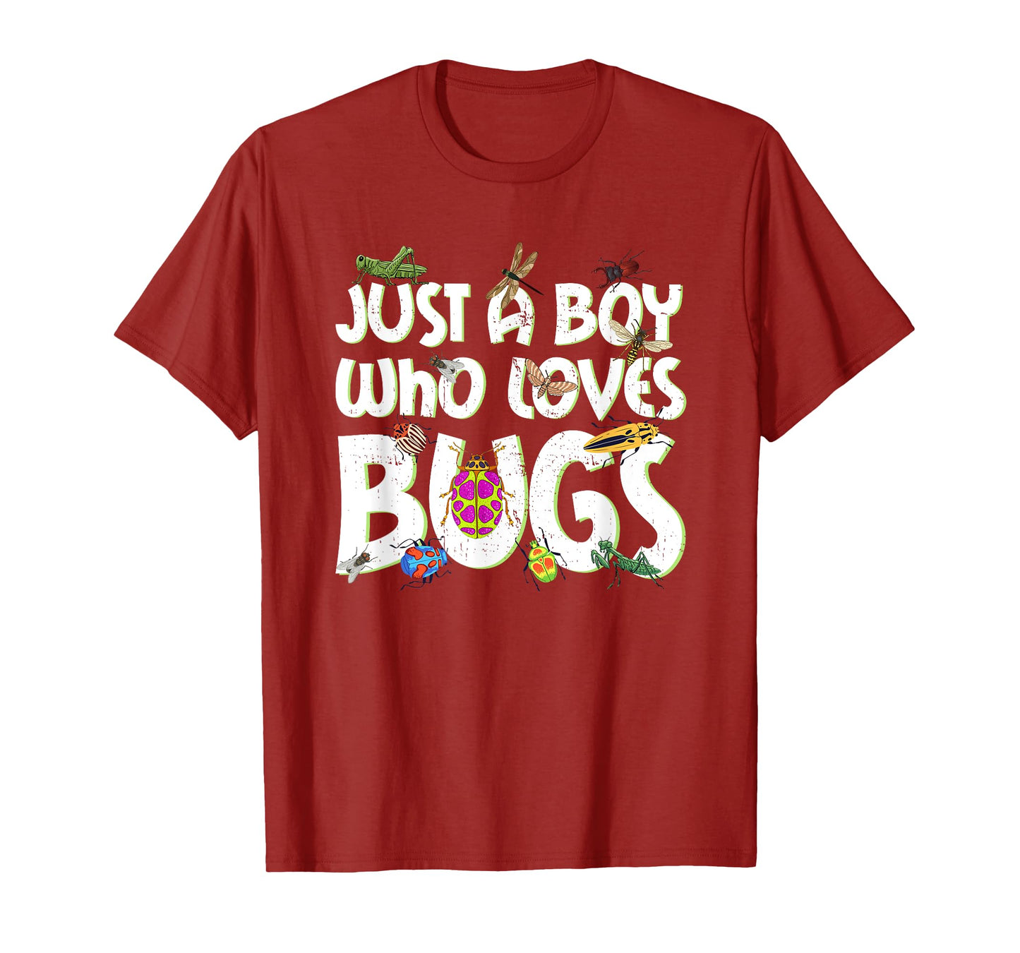 Just A Boy Who Loves Bugs Funny Kids Boys T-Shirt