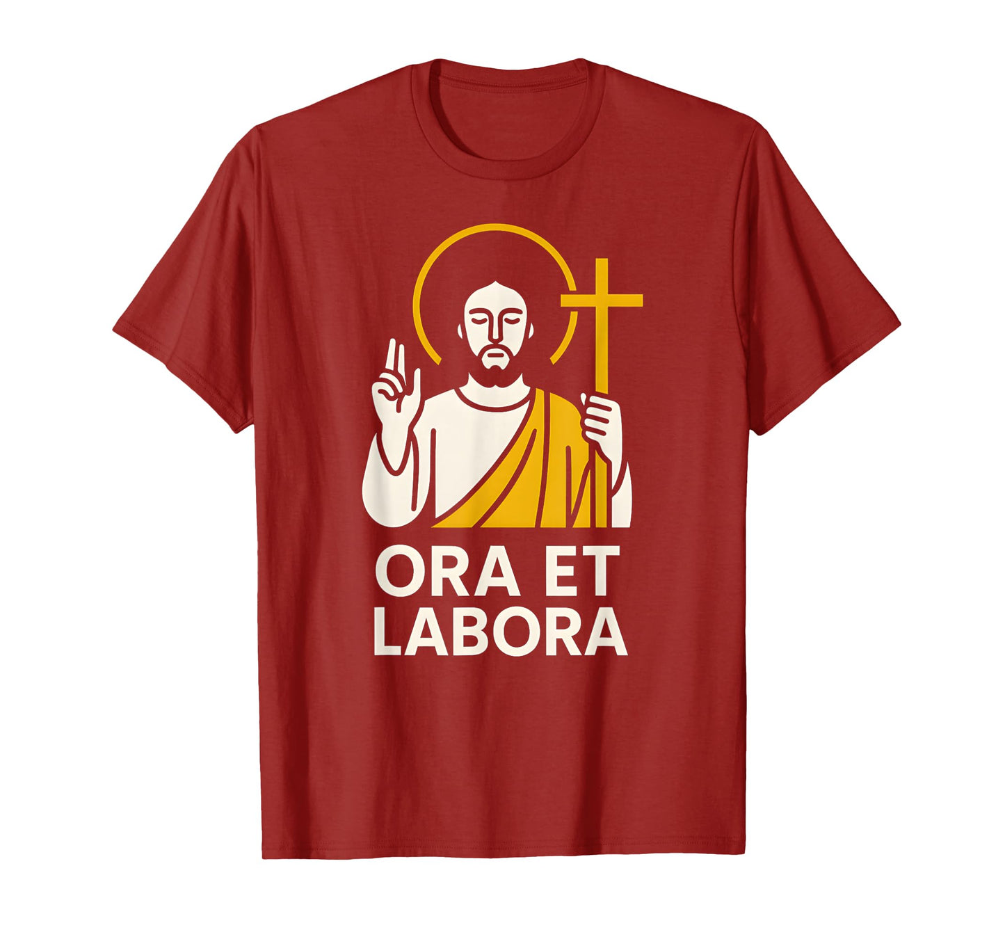Catholic Ora et Labora Vintage Mens Surgery Recover T-Shirt
