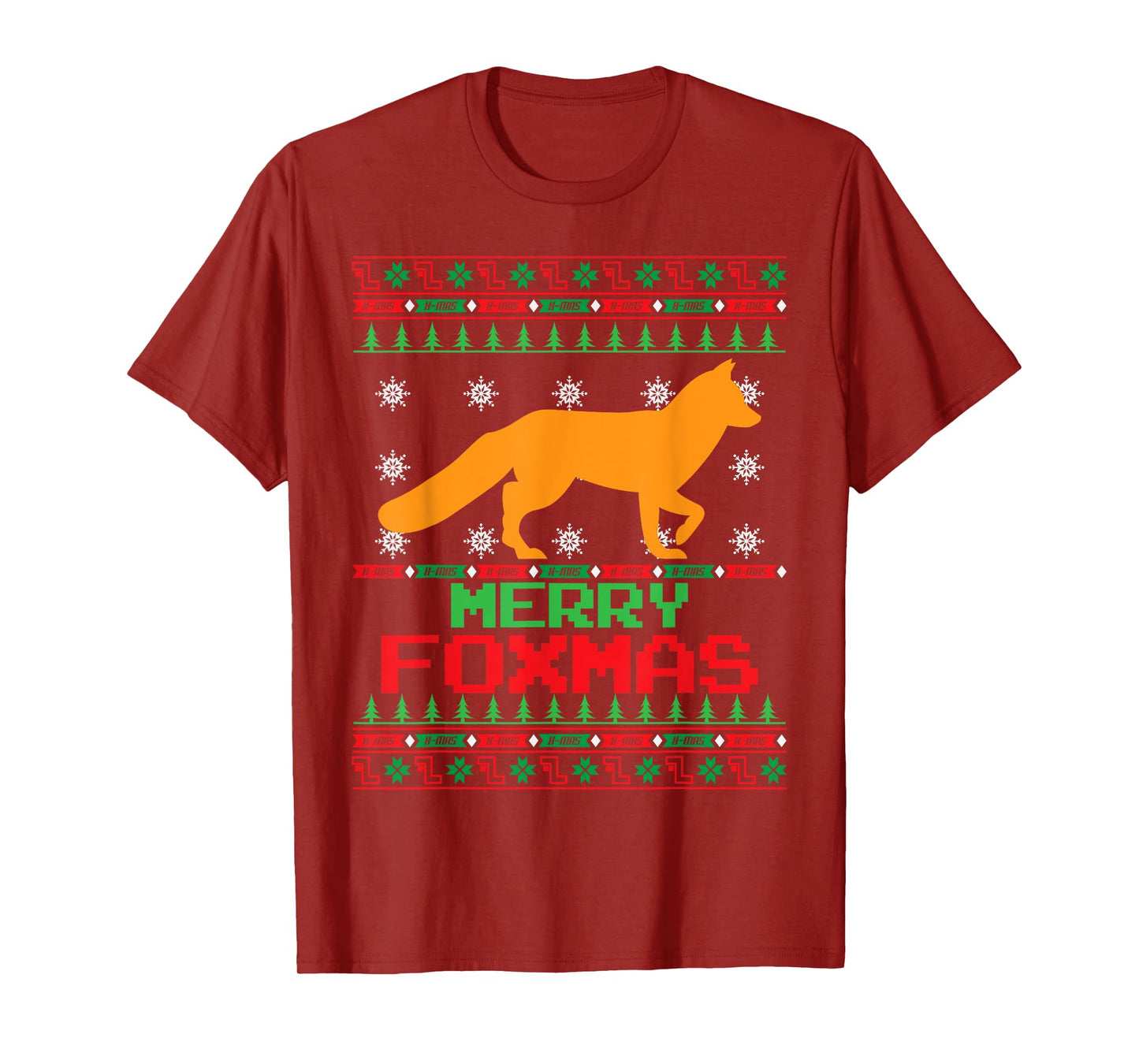Fox Merry Foxmas Christmas T-Shirt